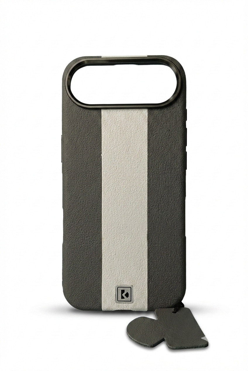 Premium Leather Stripe Protective Case for iPhone 17 Air | Shockproof Slim Cover | CaseItUpCosmos
