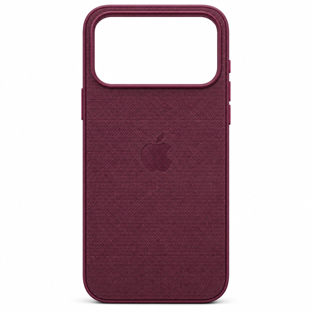 Wine Red TechWoven iPhone 18 Pro Max case back