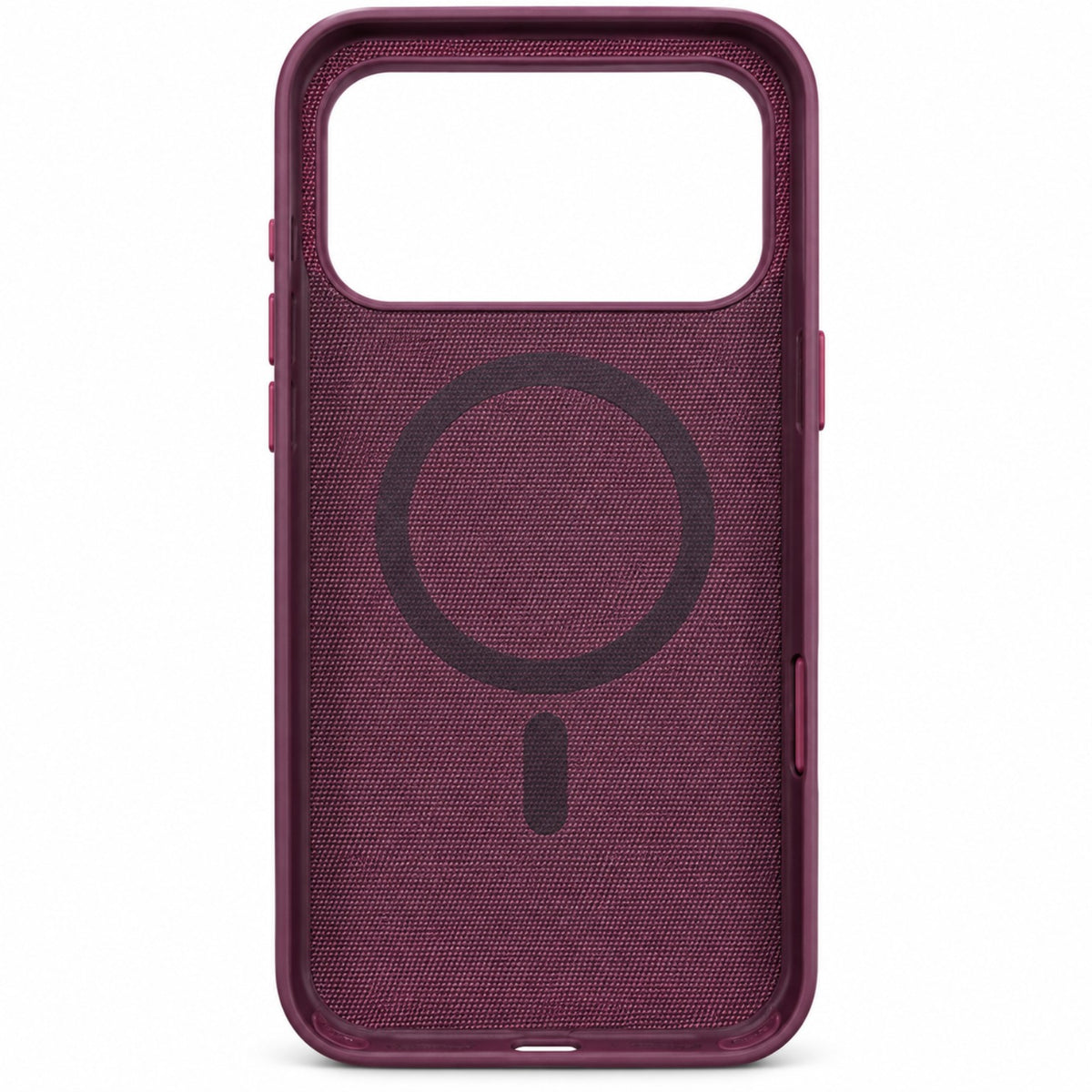 Wine Red TechWoven iPhone 18 Pro Max case front