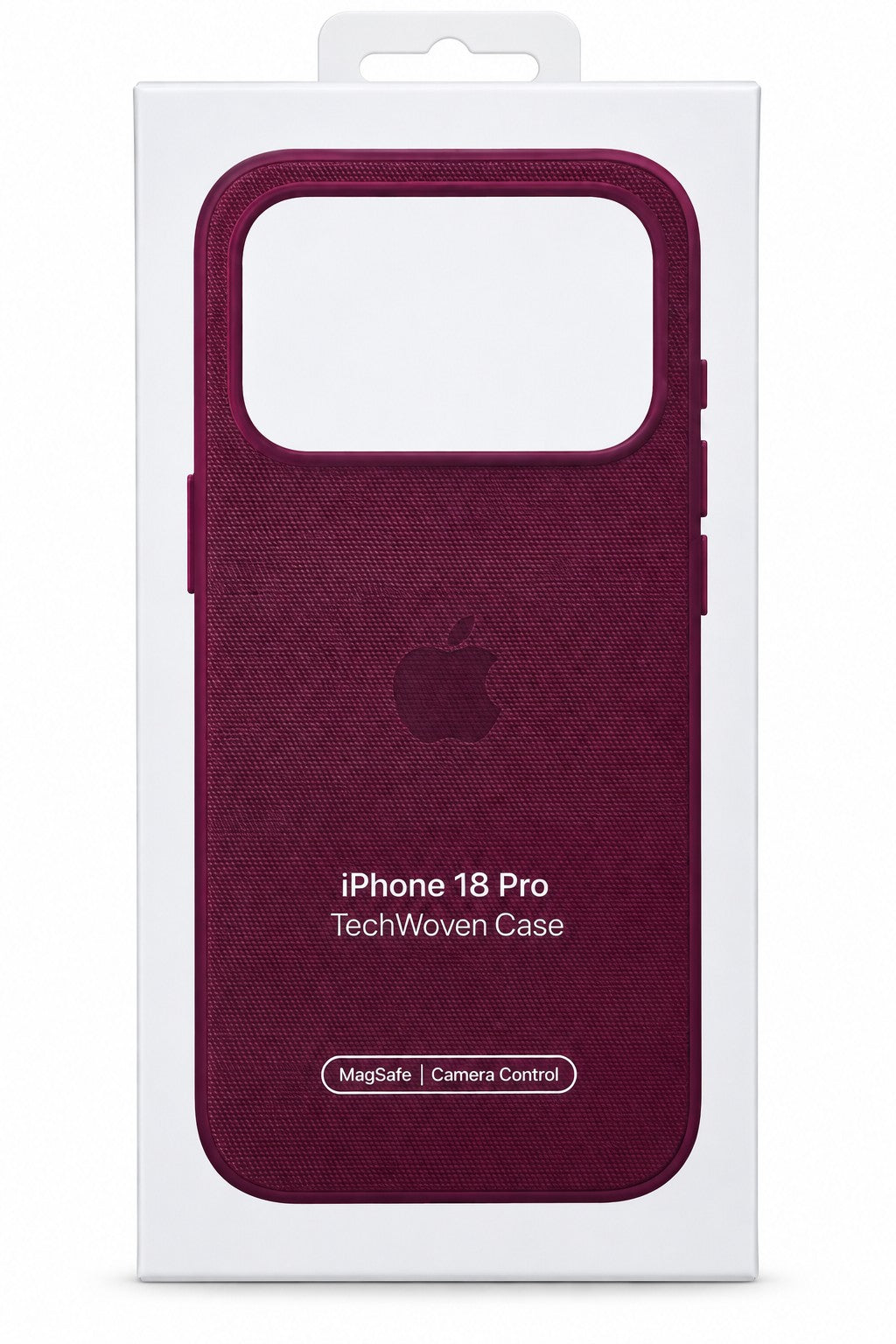 Wine Red TechWoven iPhone 18 Pro case
