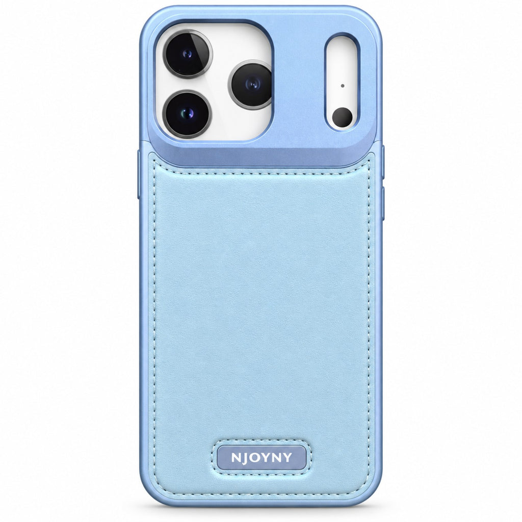 NJOYNY Glacier Blue iPhone 18 Pro and 18 Pro Max wallet case
