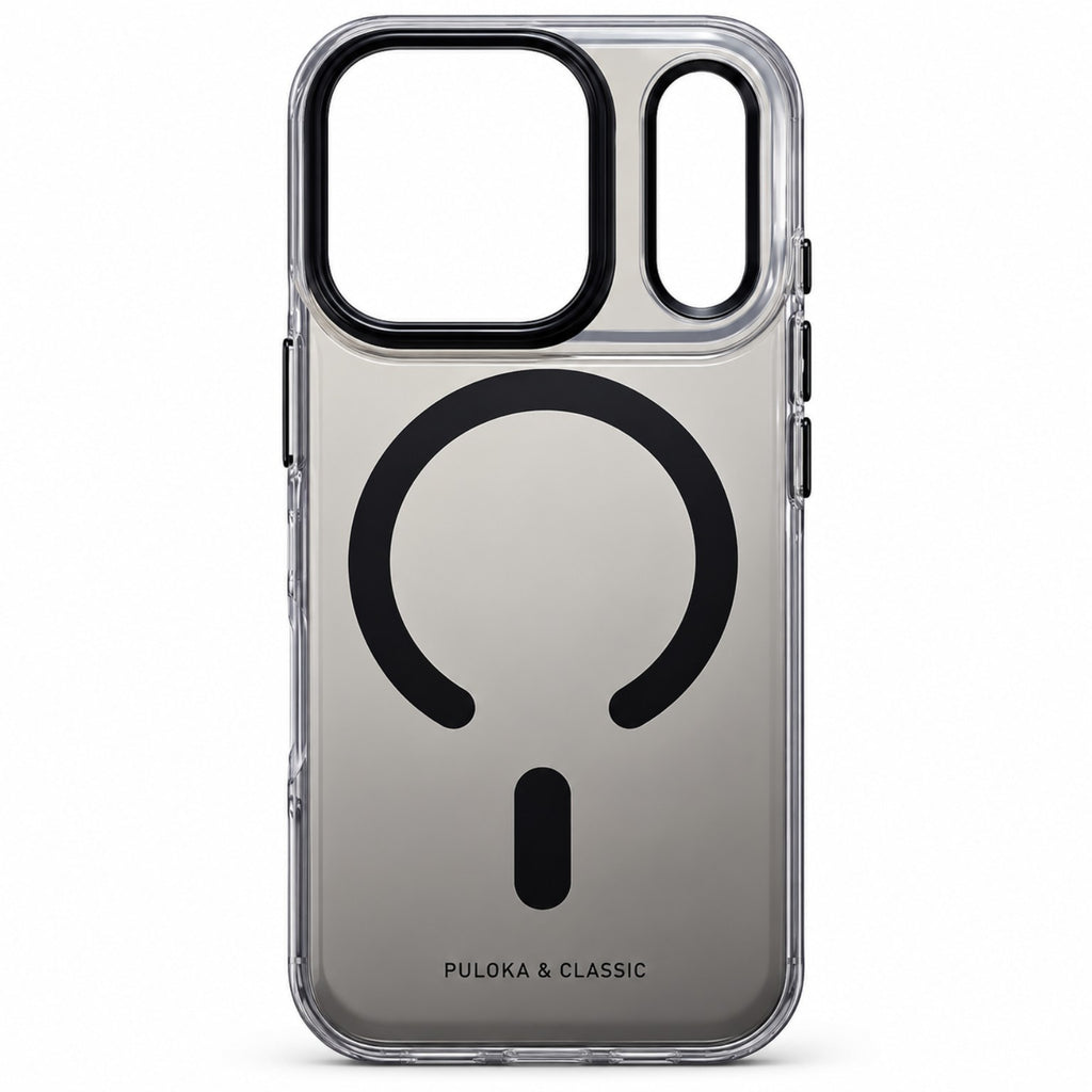 Black magnetic clear case for iPhone 18 Pro and 18 Pro Max