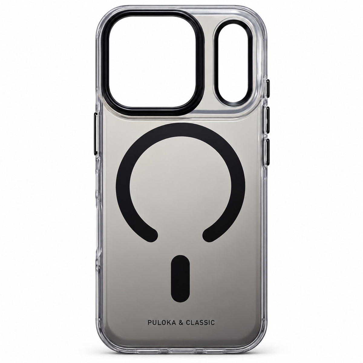 Black magnetic clear case for iPhone 18 Pro and 18 Pro Max