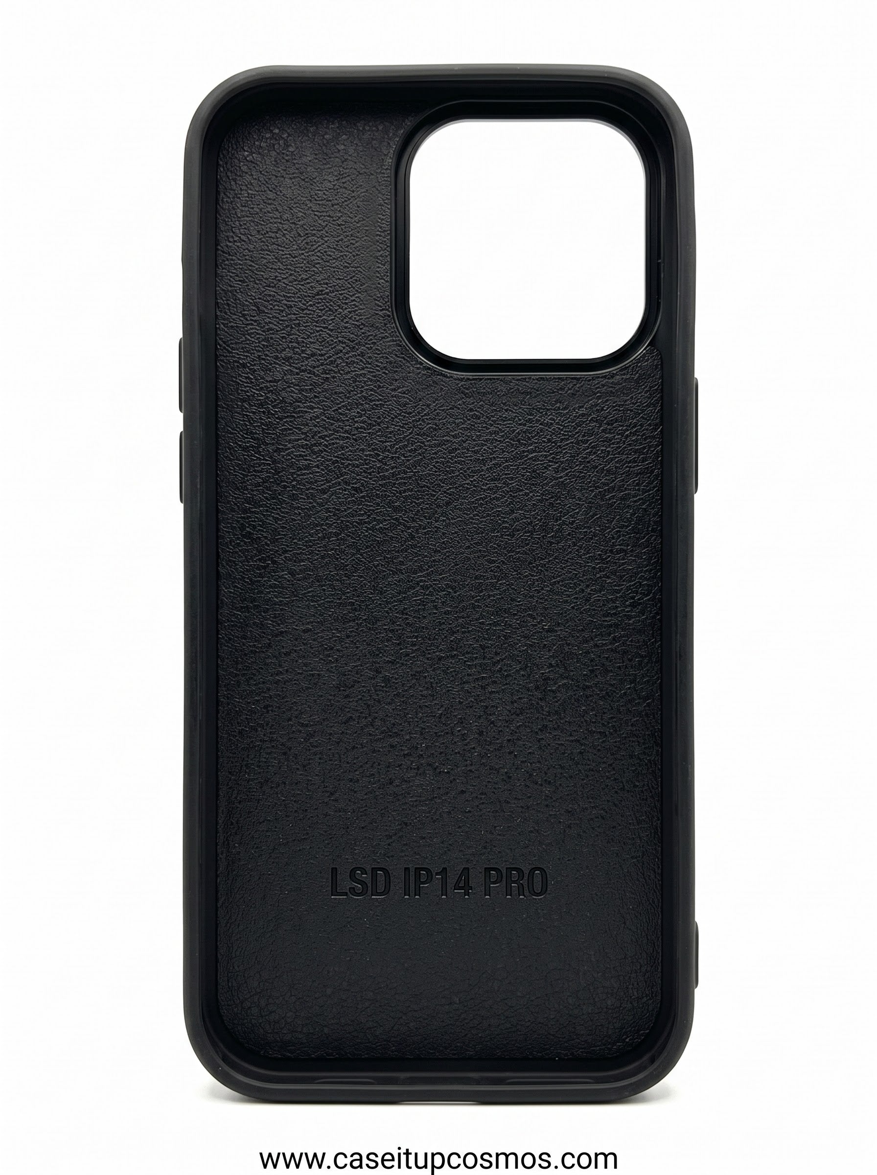 Luxury Charcoal Monogram Coated Canvas Case for iPhone | Built-In Card Wallet