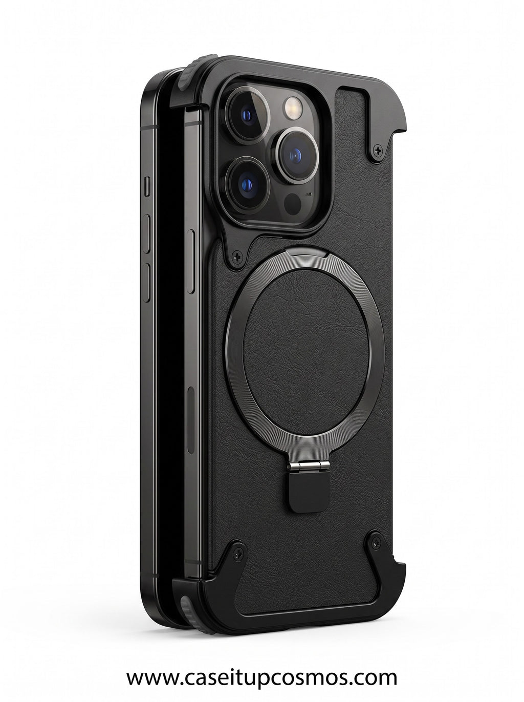 Rugged Corner Armor MagSafe Case for iPhone | 2-in-1 Foldable Ring Stand