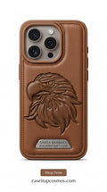 Santa Barbara Premium Eagle Embossed Leather Case – Luxury Shockproof Phone Cover