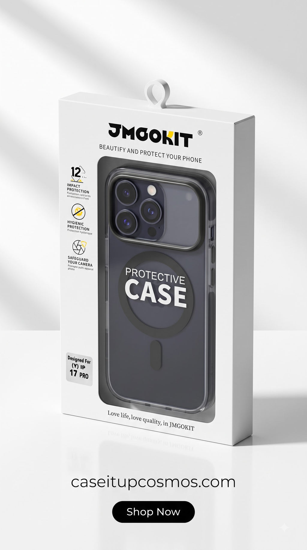 Smoked Ribbed MagSafe Case – Panoramic Visor Edition