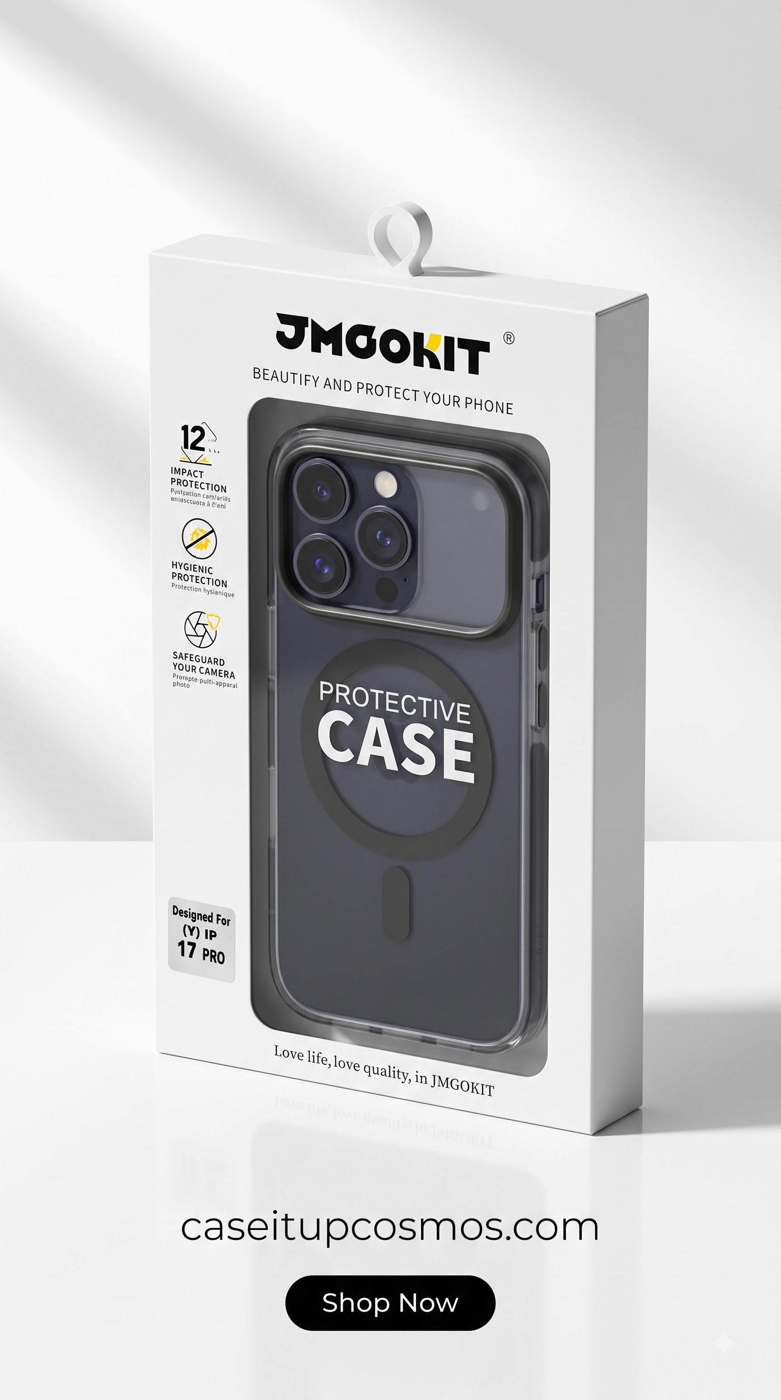 Smoked Ribbed MagSafe Case – Panoramic Visor Edition