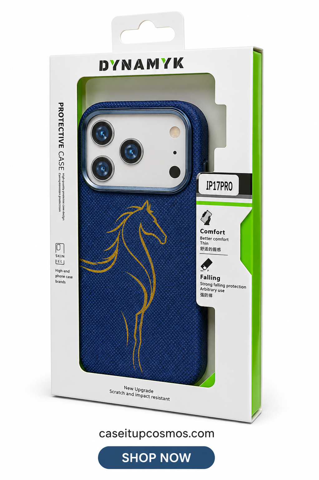 DYNAMYK Woven Stallion Luxury Case – Metallic Camera Shield Series