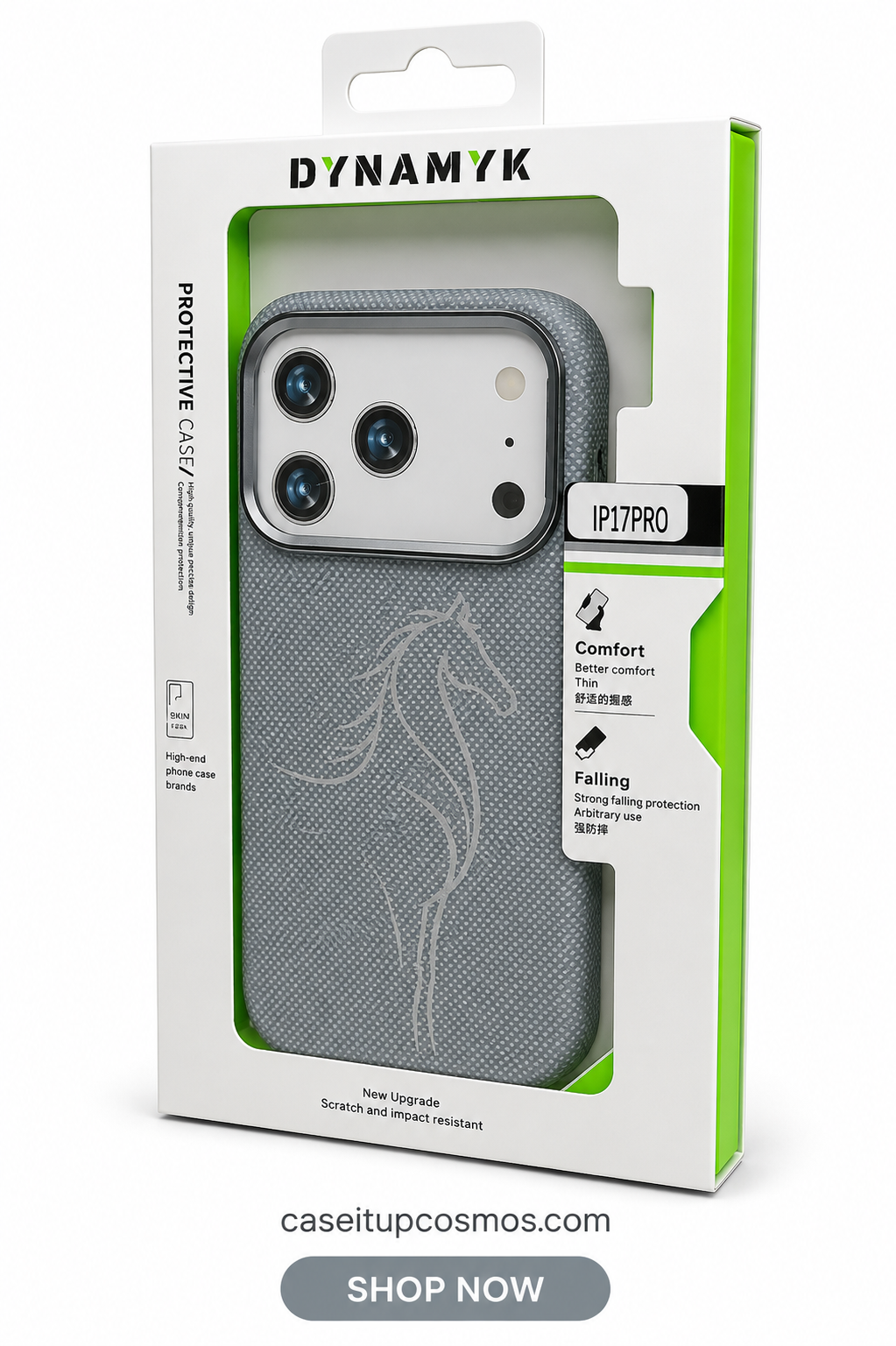 DYNAMYK Woven Stallion Luxury Case – Metallic Camera Shield Series
