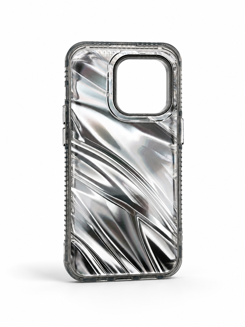 Floral Luxe Crystal Camera Phone Case – Premium Shockproof Transparent Cover