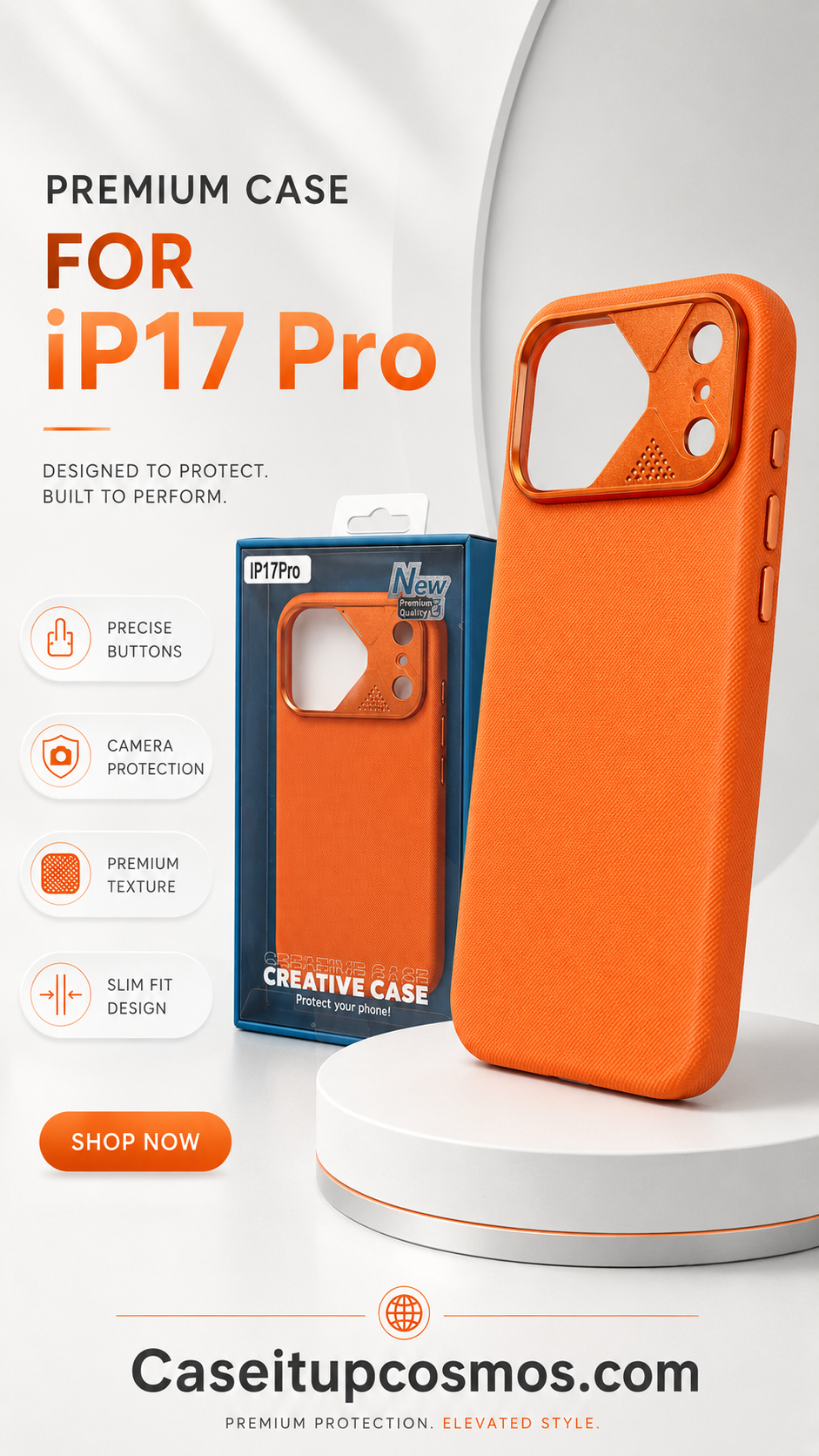 Premium Textured Protective Case for iPhone 17 Pro – Slim, Stylish & Shockproof