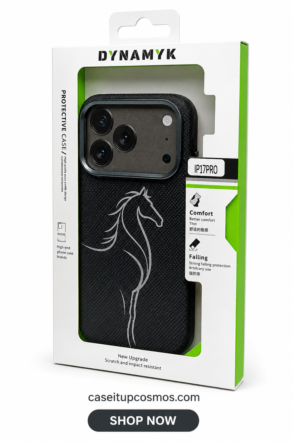 DYNAMYK Woven Stallion Luxury Case – Metallic Camera Shield Series