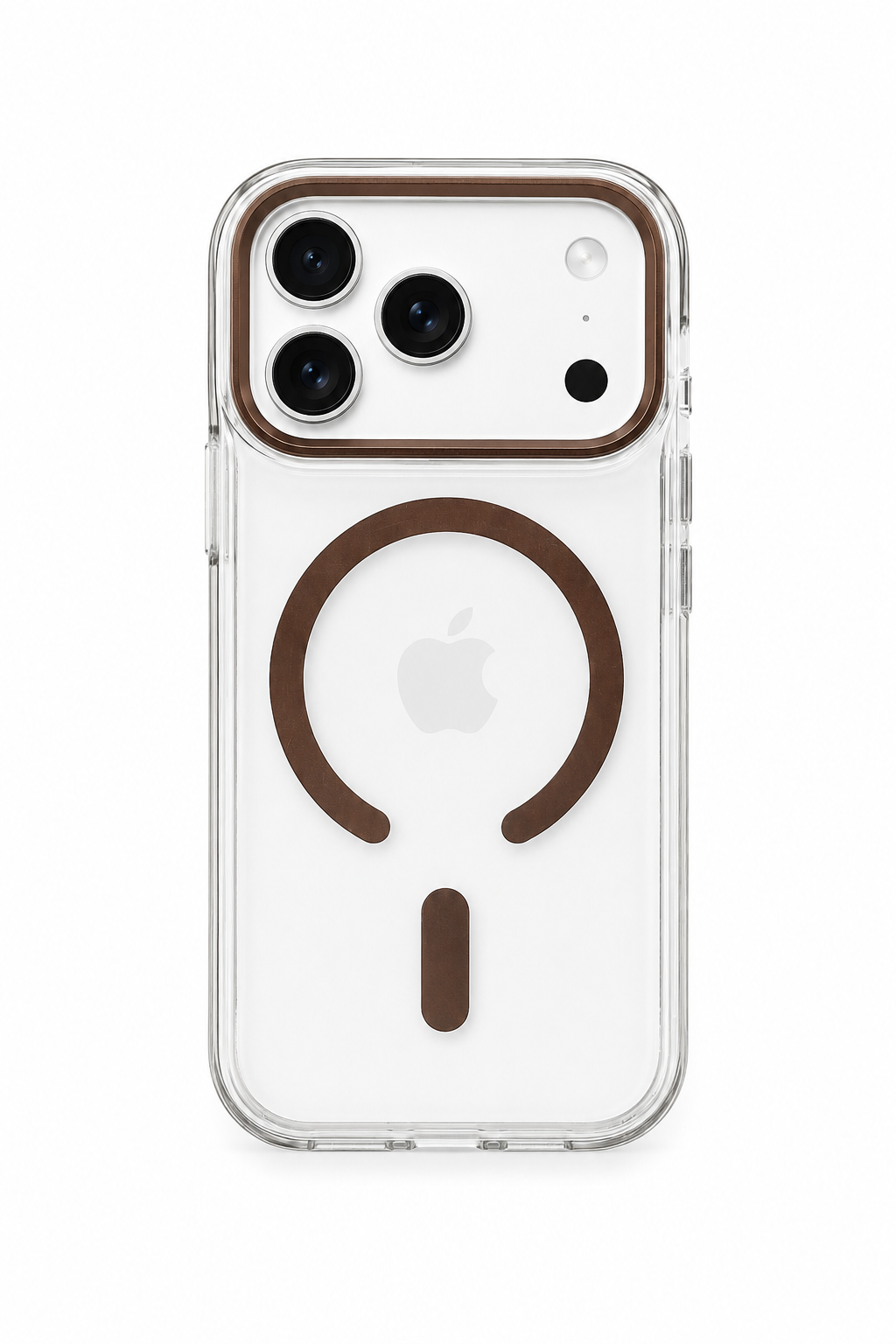 Dulero Luxury MagSafe Clear Case with Metallic Accents