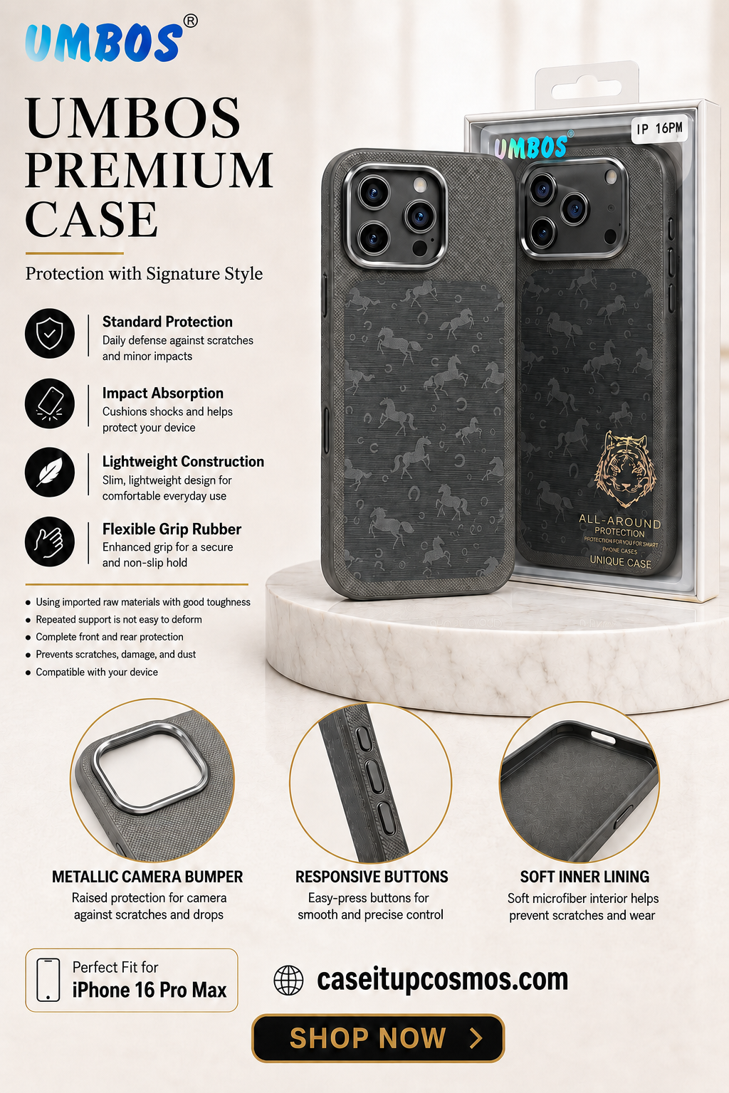 The UMBOS Heritage Edition: Ultimate Luxury meets Heavy-Duty Protection