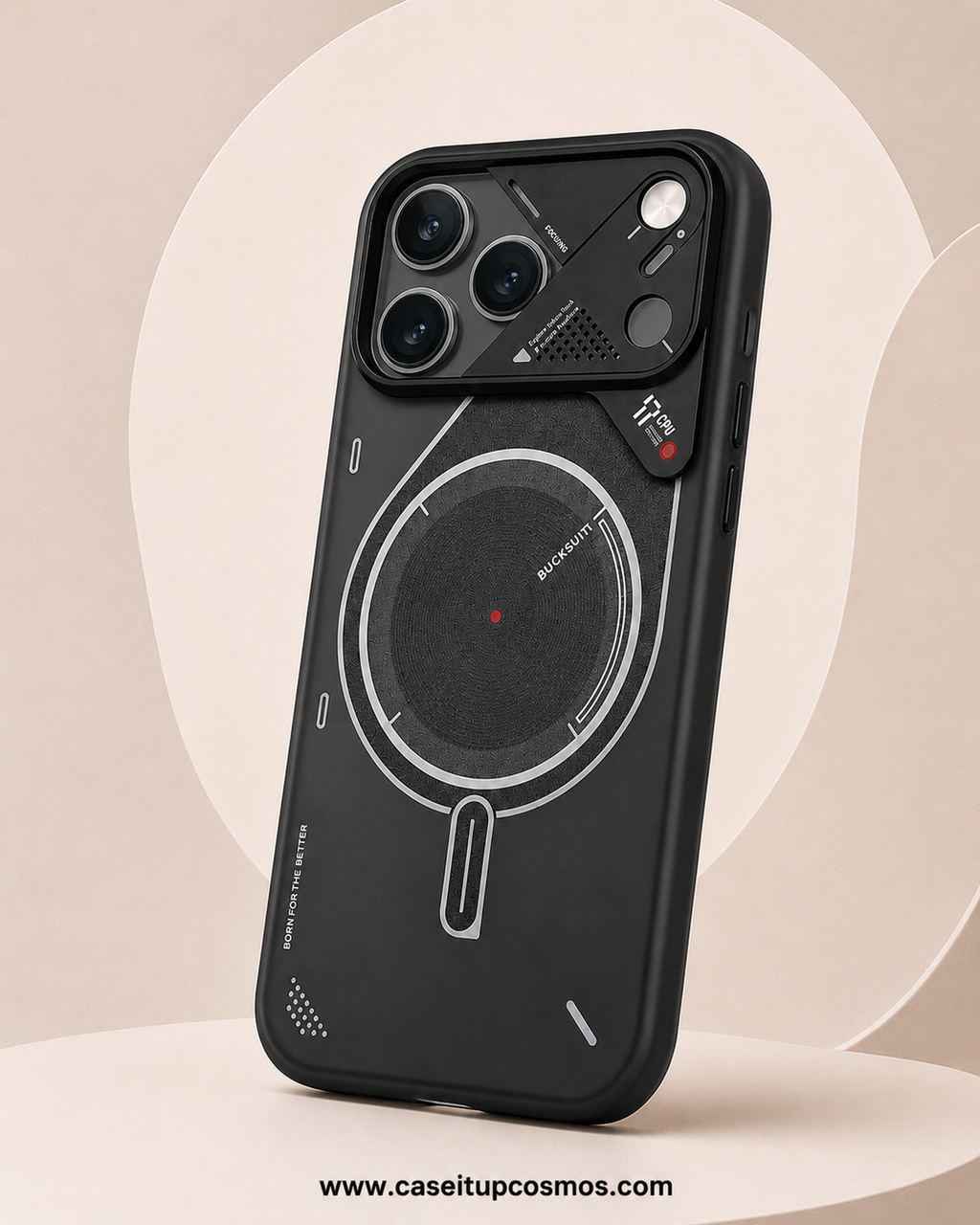 BUCKSUITI Mecha-Shield: Ultimate MagSafe Cooling Case for iPhone (Highly Recommended)