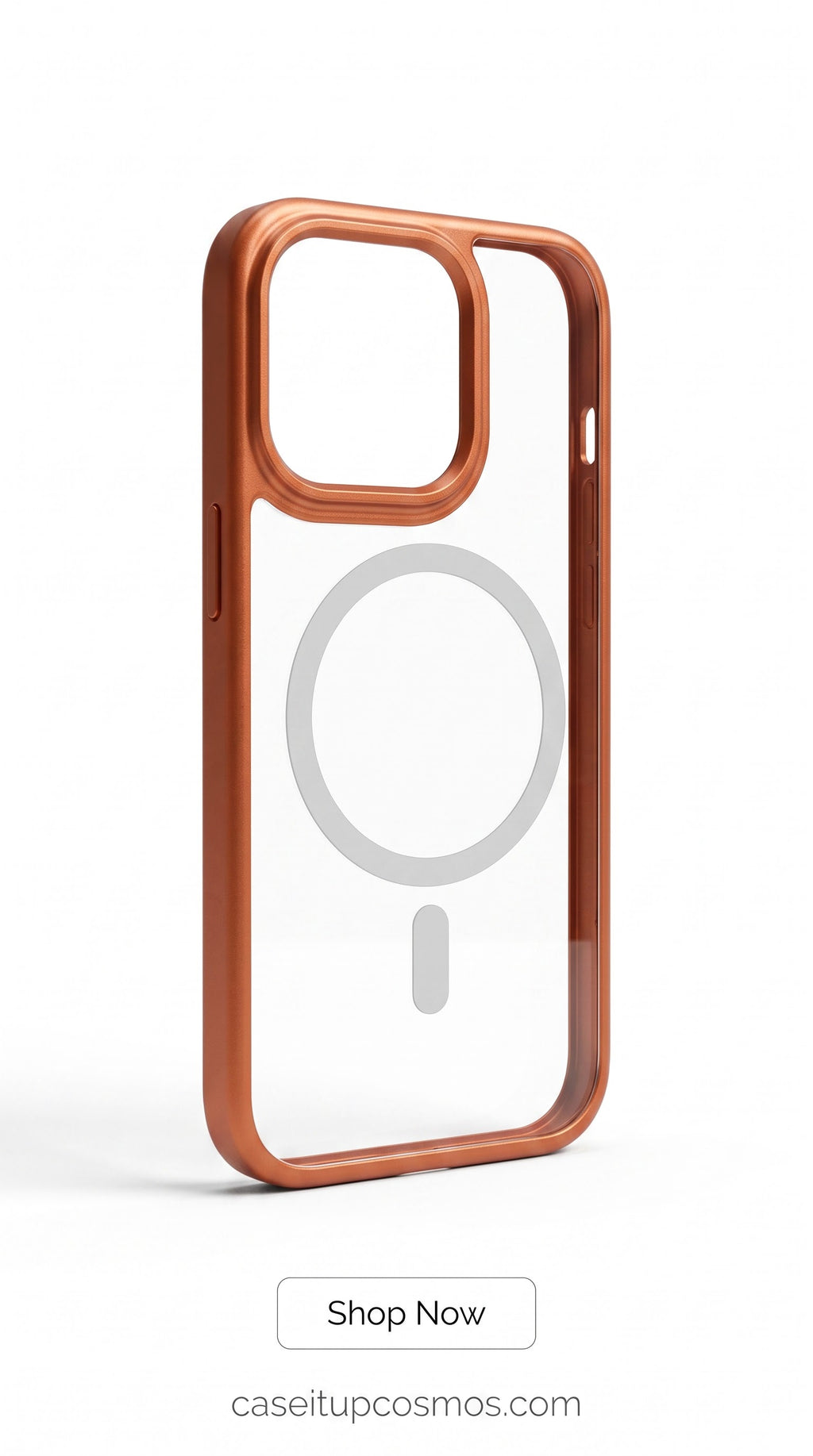 MagSafe Frosted Clear Case with Premium Metal Camera Frame for iPhone | Crystal Clear Shockproof Cover