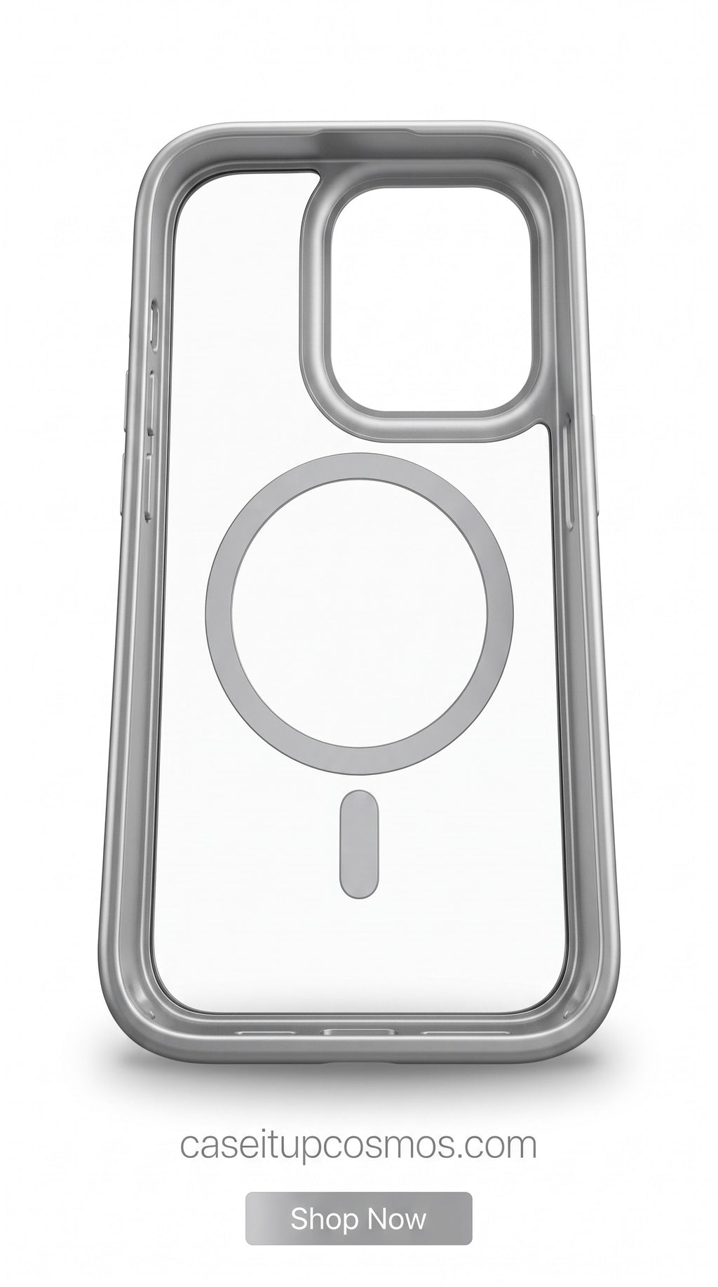 MagSafe Frosted Clear Case with Premium Metal Camera Frame for iPhone | Crystal Clear Shockproof Cover