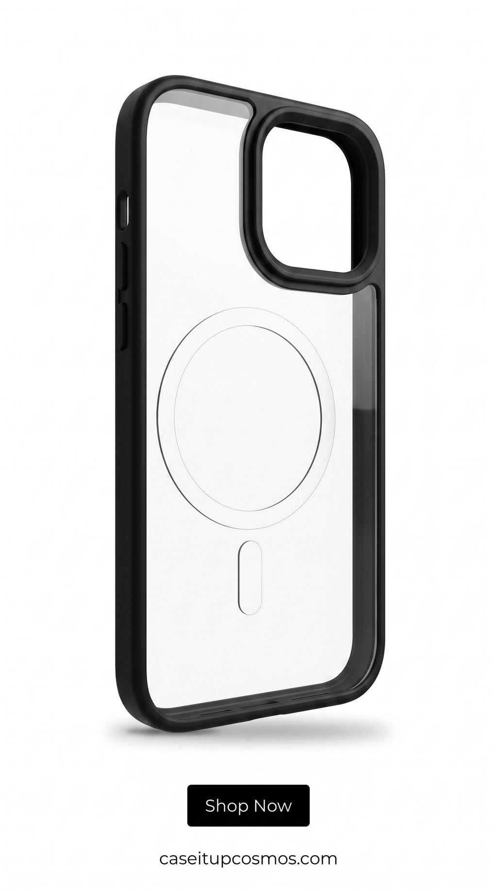 MagSafe Frosted Clear Case with Premium Metal Camera Frame for iPhone | Crystal Clear Shockproof Cover