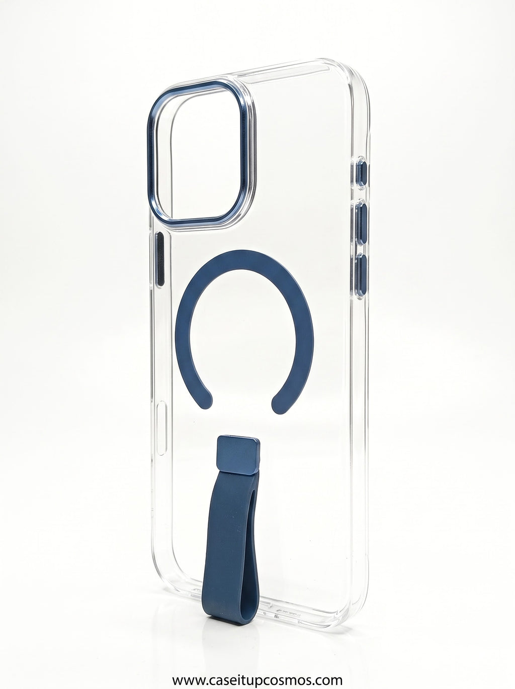 The Studio Edition Clear MagSafe iPhone Case with Ergonomic Finger Loop