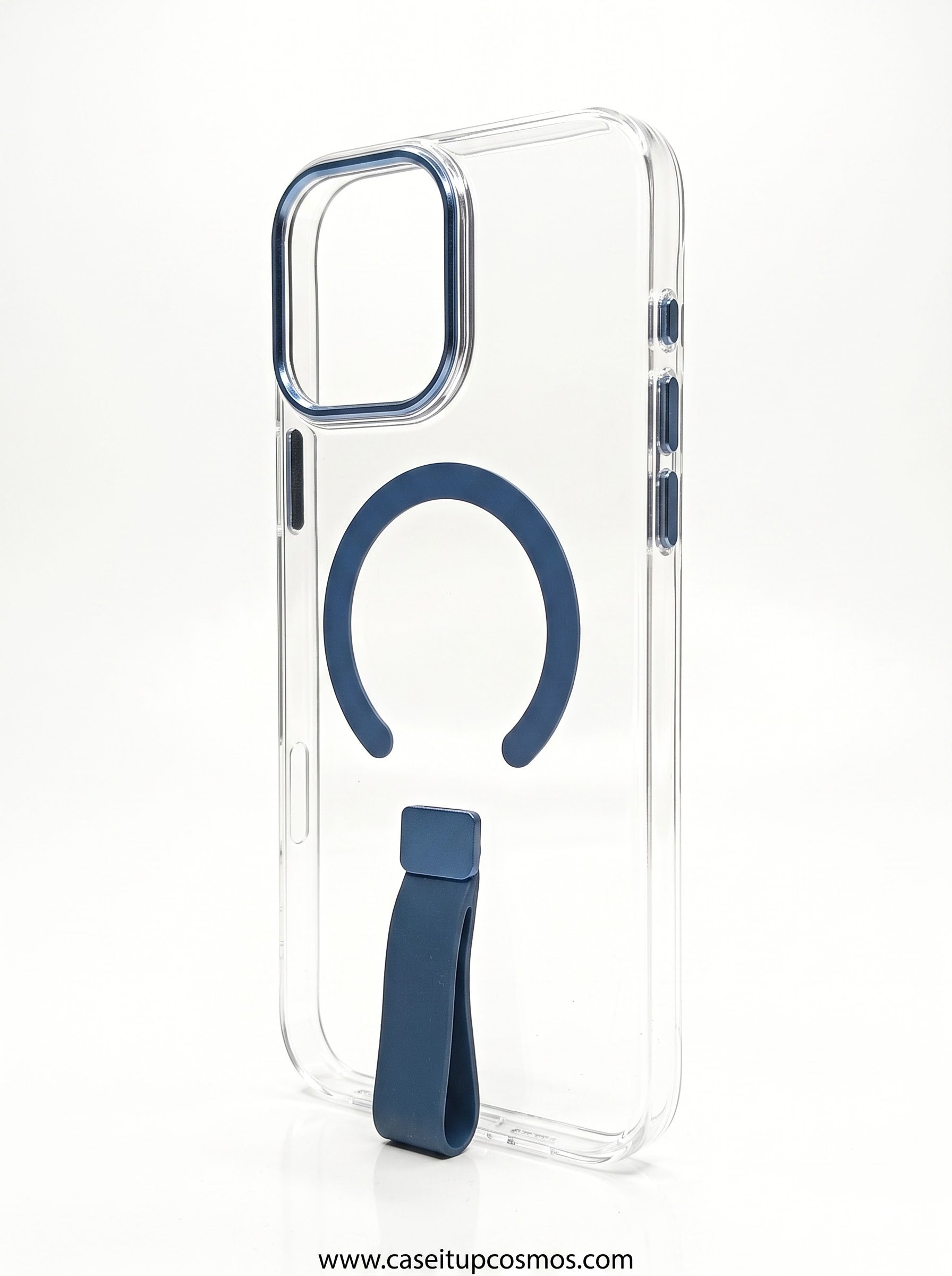 The Studio Edition Clear MagSafe iPhone Case with Ergonomic Finger Loop