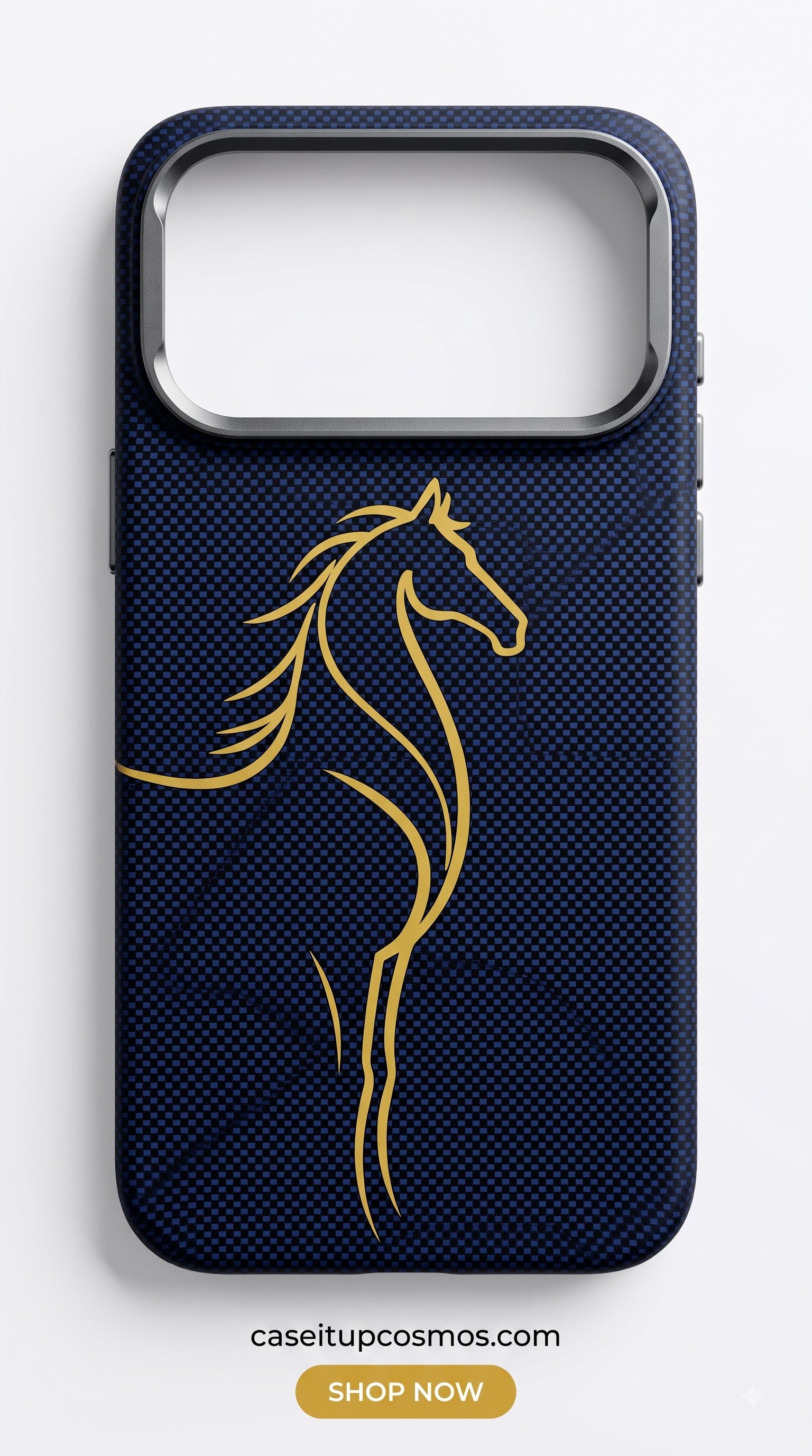 DYNAMYK Woven Stallion Luxury Case – Metallic Camera Shield Series