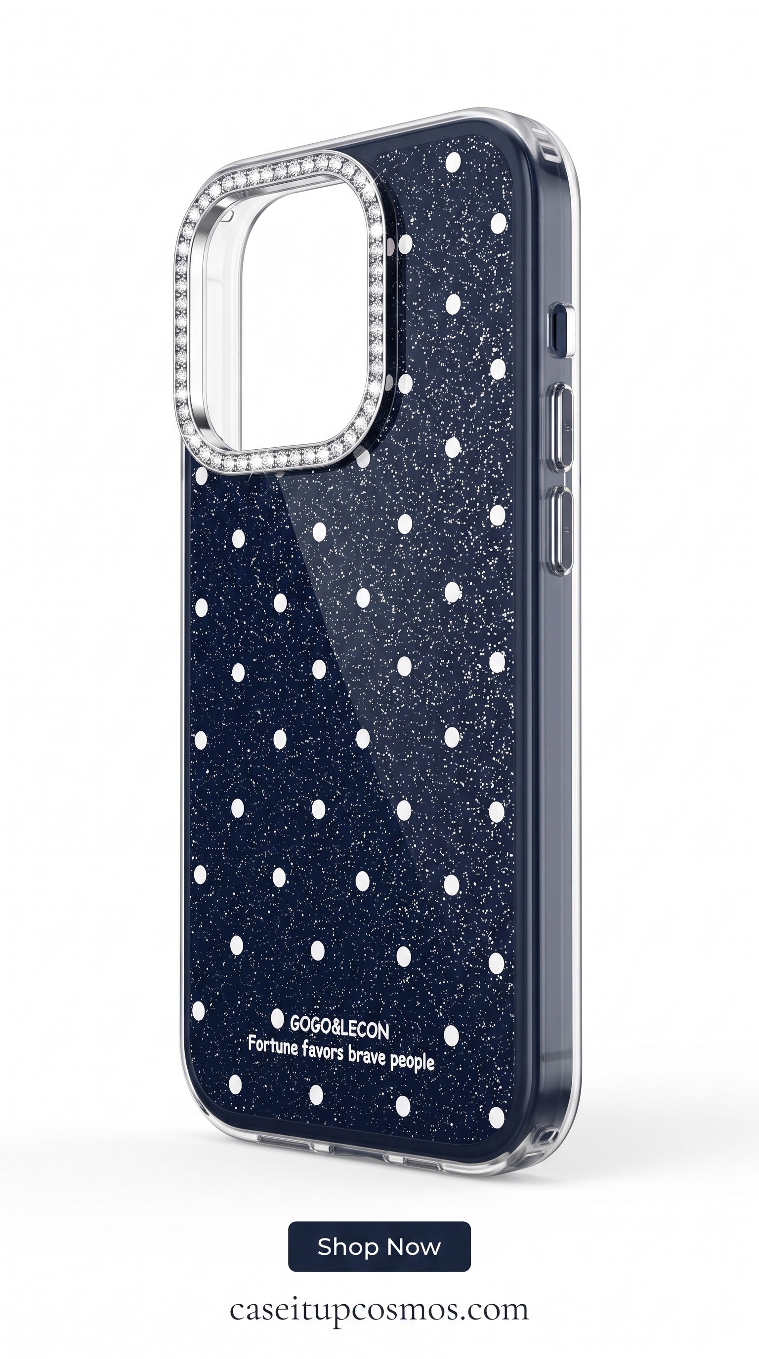 Crystal Glitter Polka Dot Rhinestone Camera Protection Case