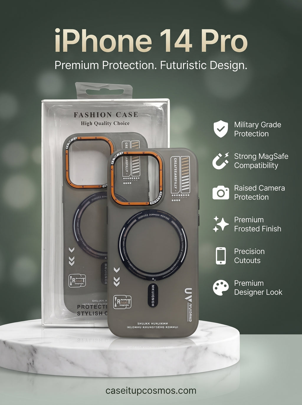 CyberMecha Industrial MagSafe Case with Contrast Camera Ring