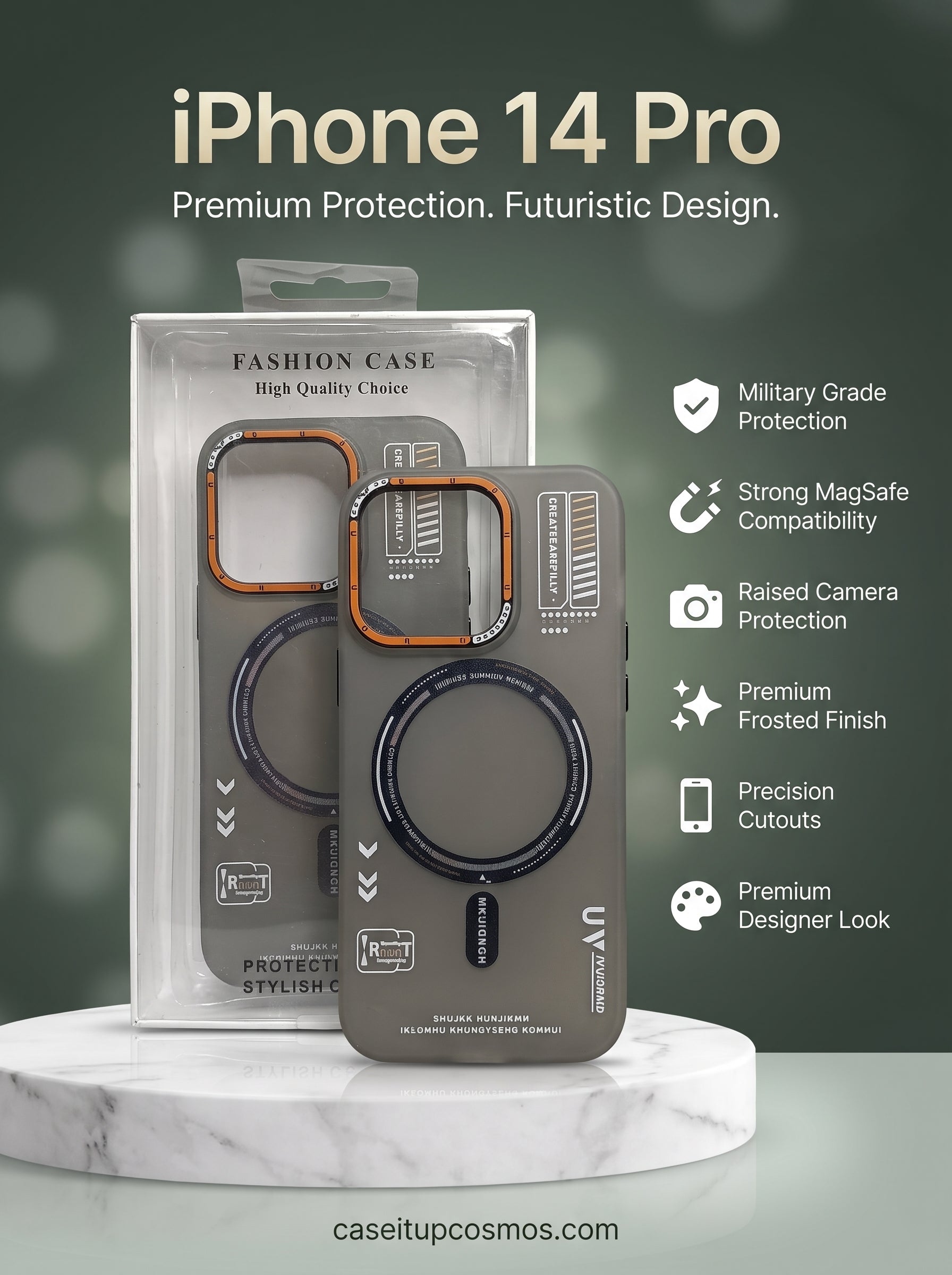 CyberMecha Industrial MagSafe Case with Contrast Camera Ring