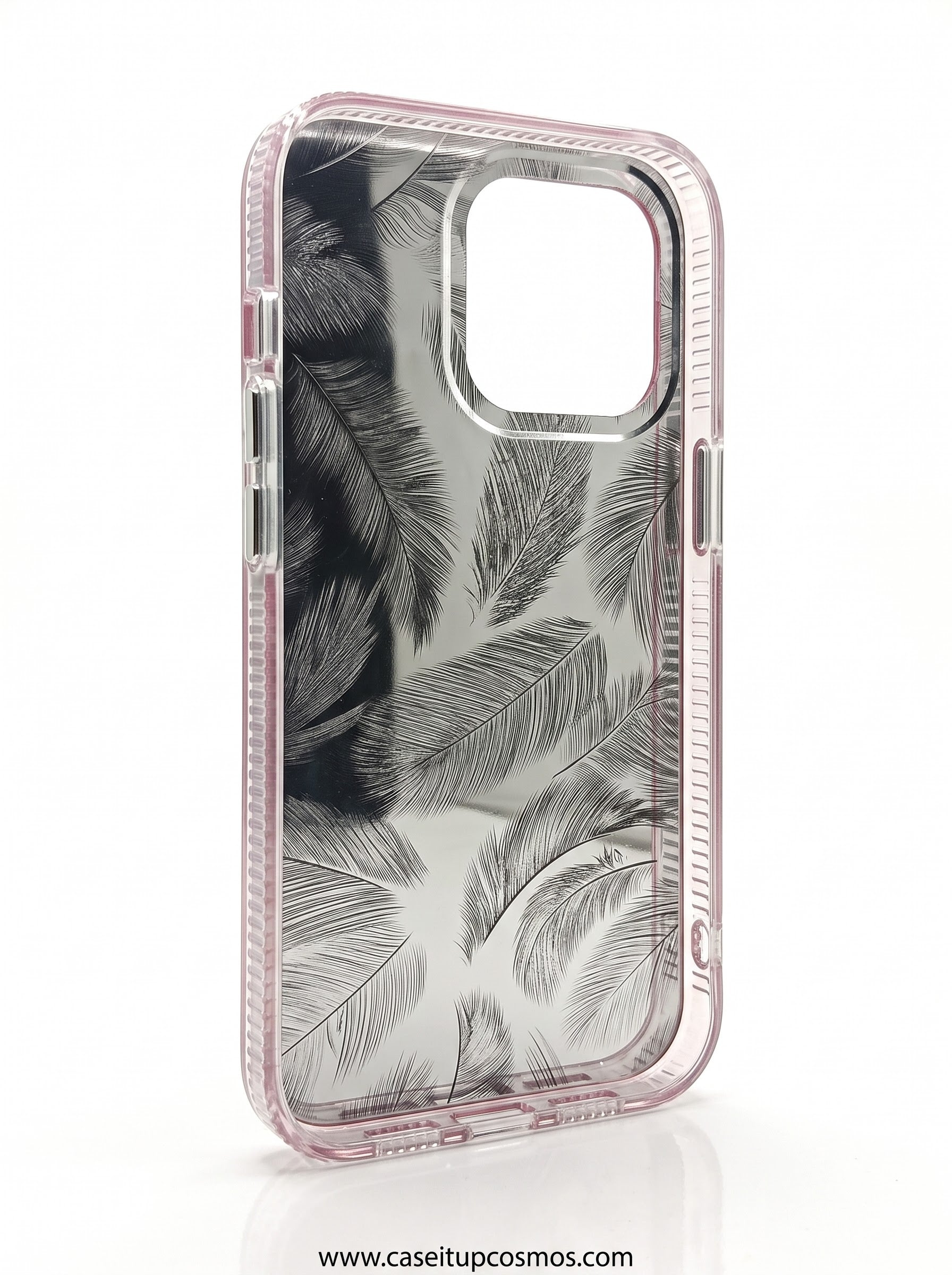 Feather Luxe Transparent Phone Case – Premium Shockproof Designer Cover