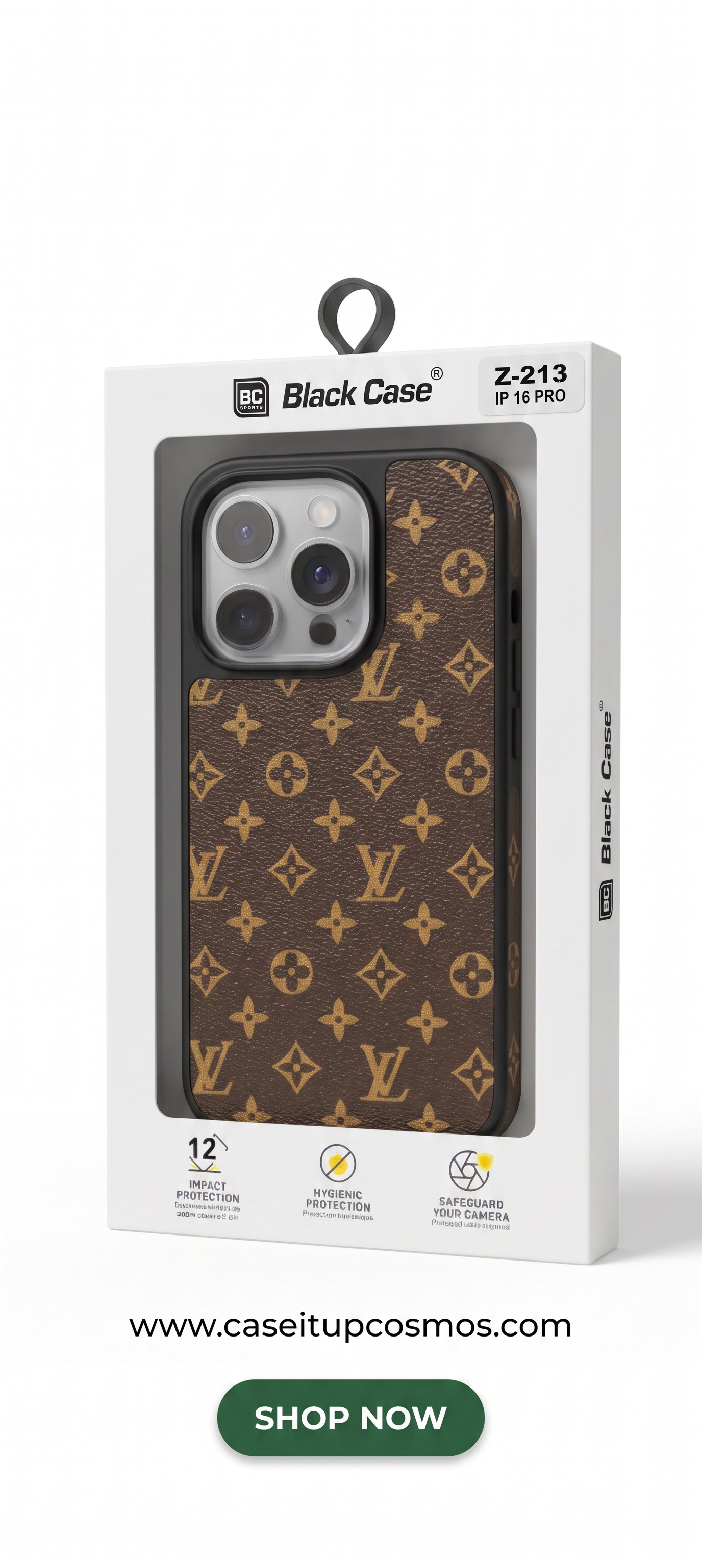 Luxury Woven Jacquard Monogram Case for iPhone | Raised Lens Guard