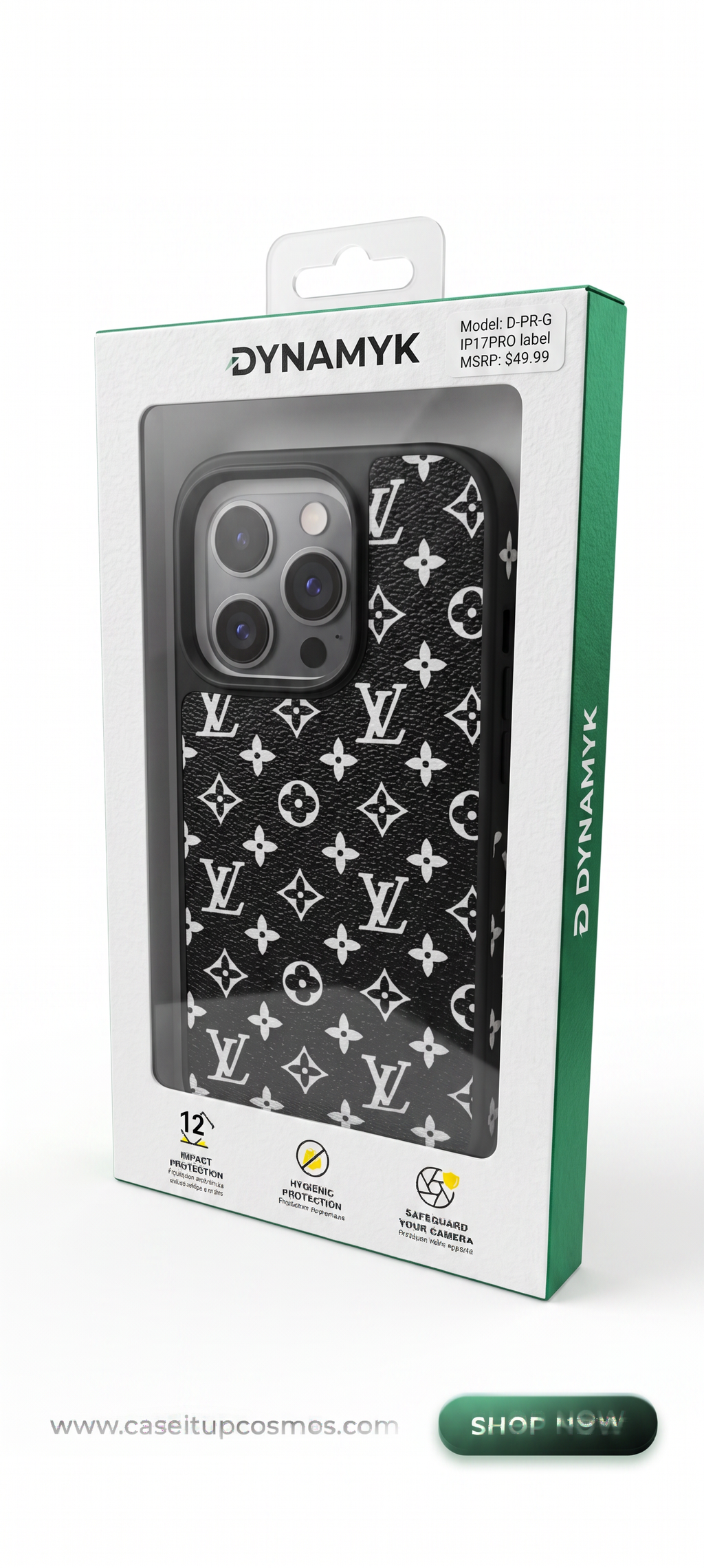 Luxury Woven Jacquard Monogram Case for iPhone | Raised Lens Guard