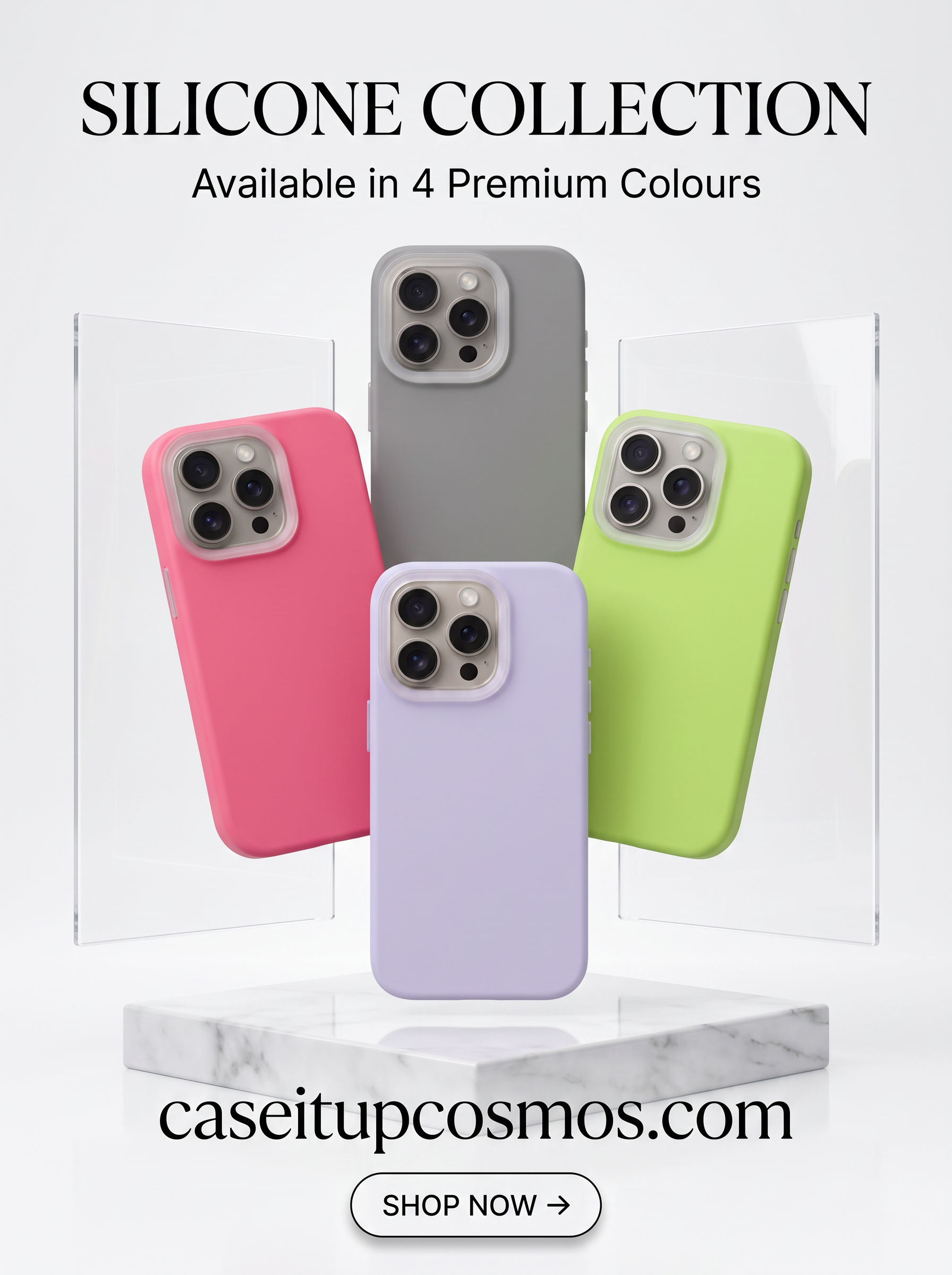 Premium Silicone Case – Soft Touch Protective Phone Cover | Caseitup Cosmos