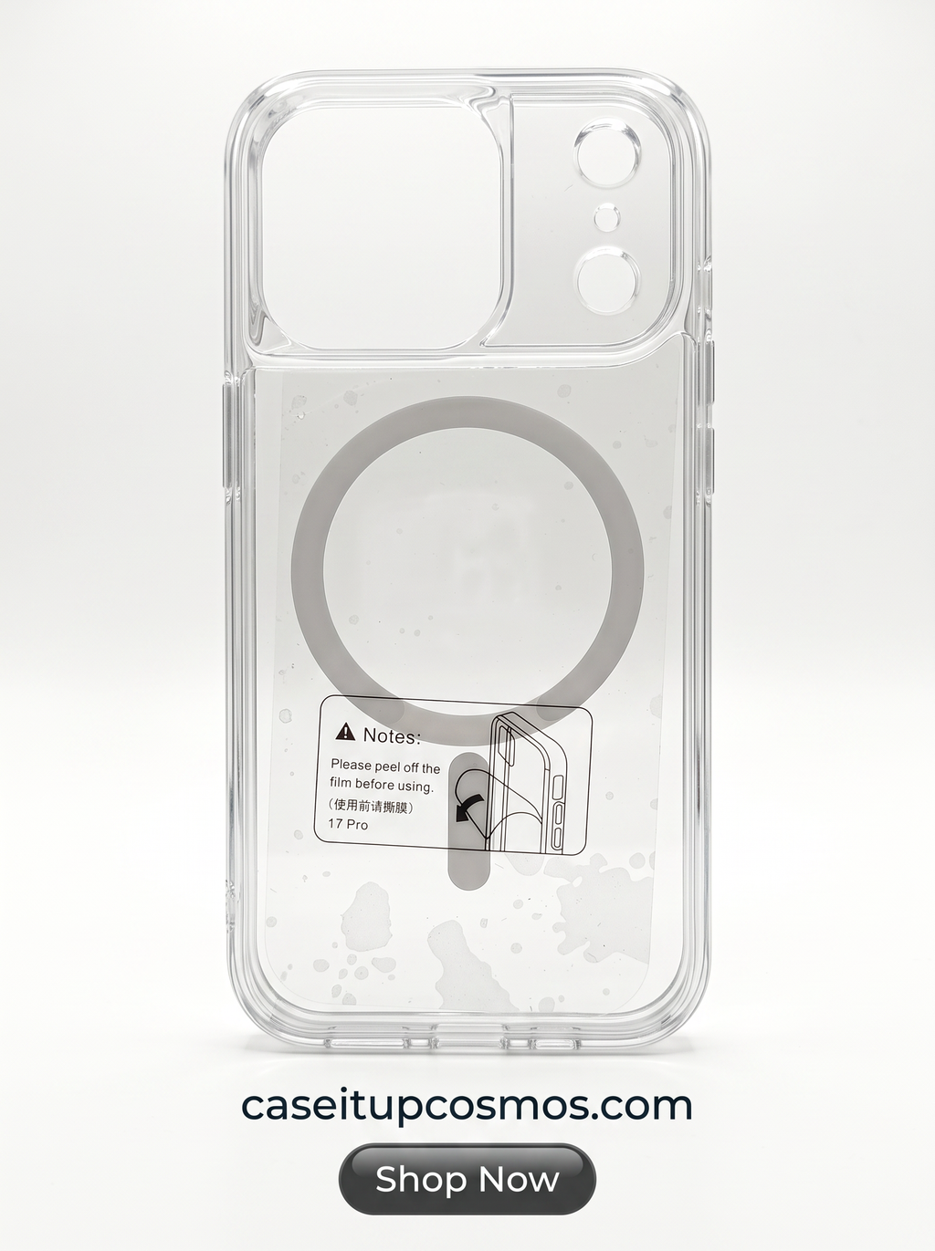 KUVETE Crush M Ultra-Clear MagSafe Case – Anti-Yellowing Military Shield Series