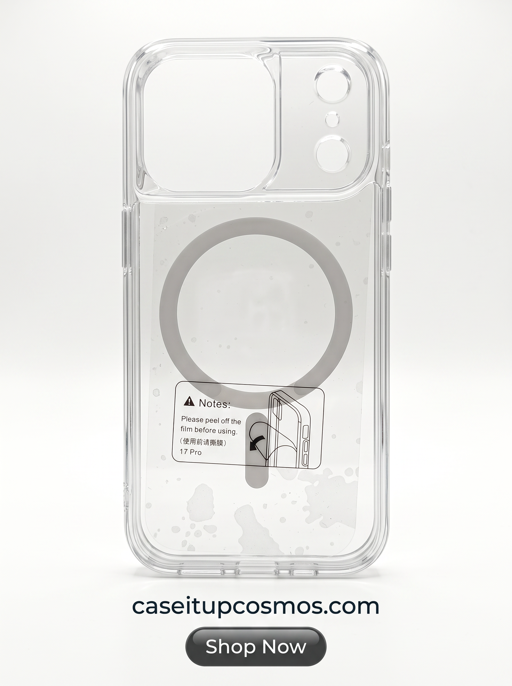 KUVETE Crush M Ultra-Clear MagSafe Case – Anti-Yellowing Military Shield Series