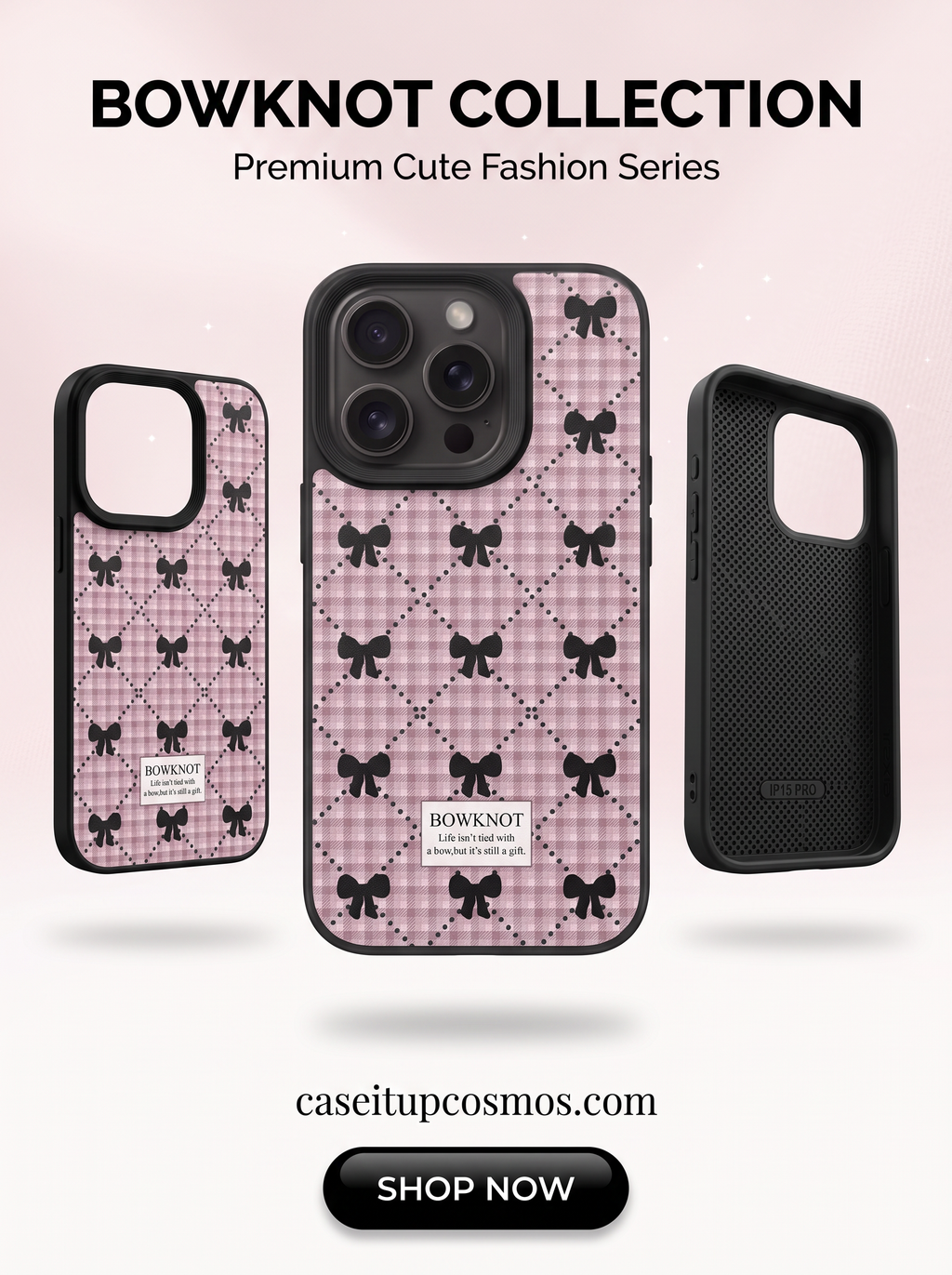 Bowknot Collection Premium Cute Fashion Case | Stylish Protective Phone Cover