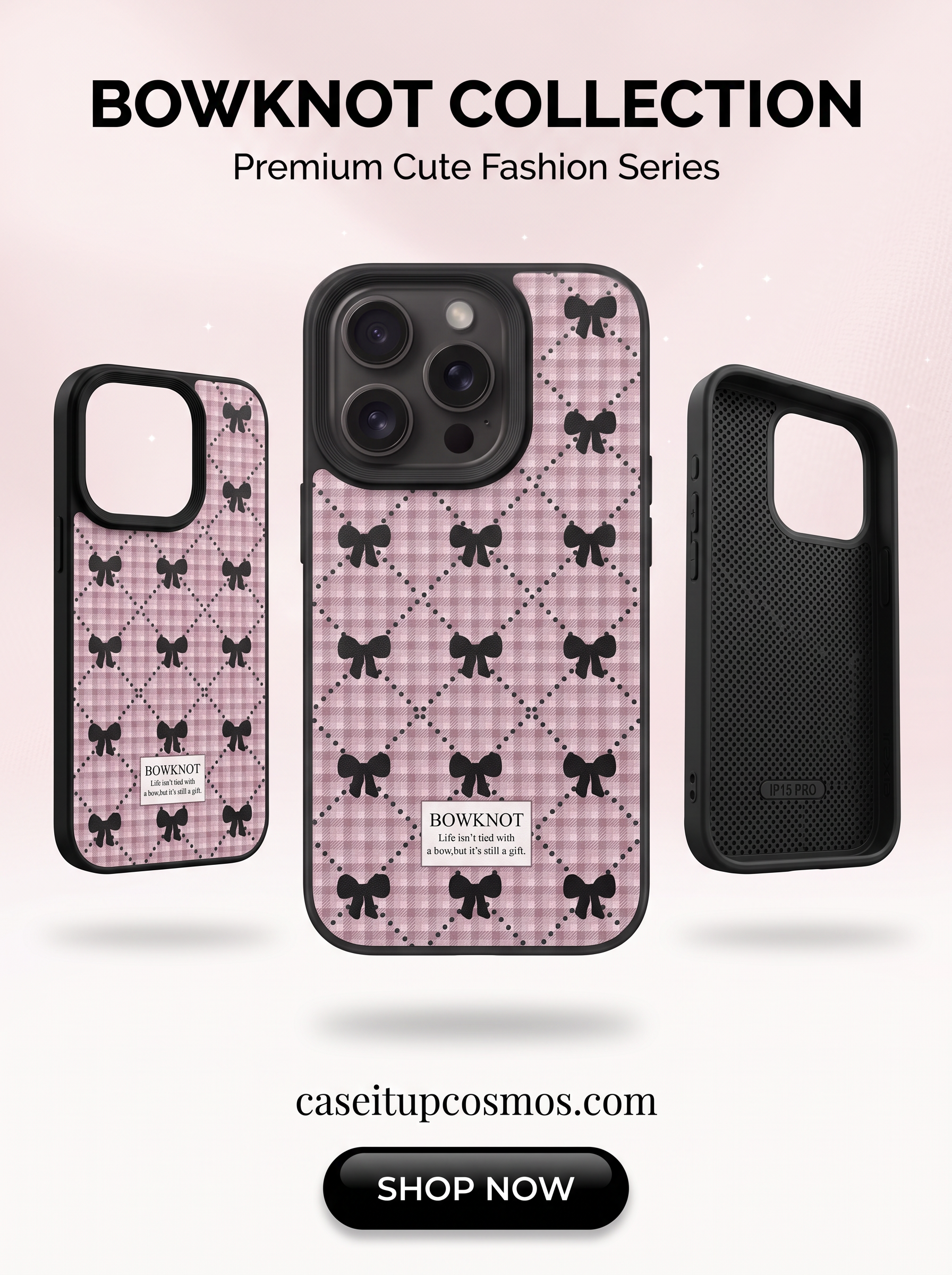 Bowknot Collection Premium Cute Fashion Case | Stylish Protective Phone Cover