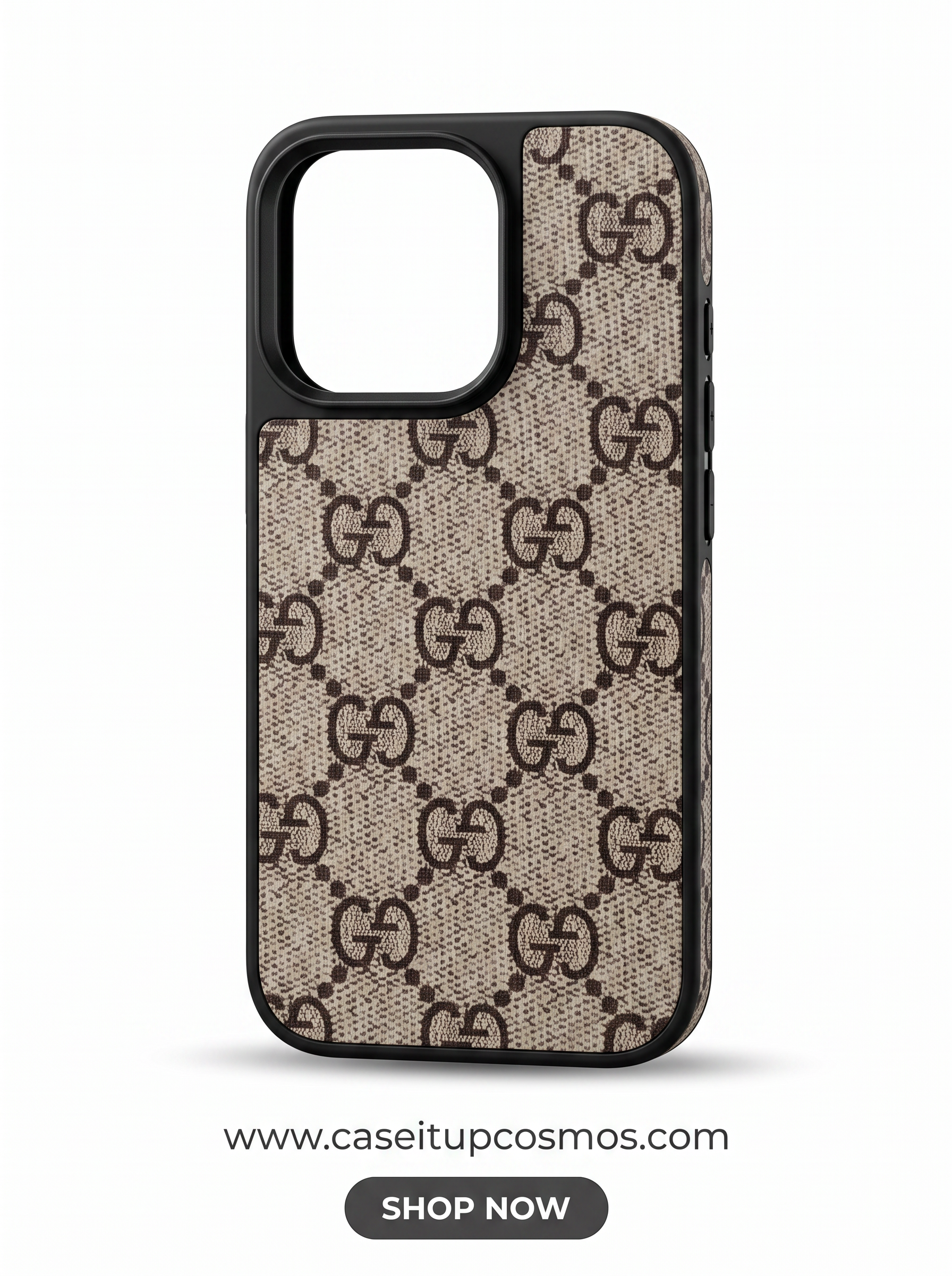 Luxury Woven Jacquard Monogram Case for iPhone | Raised Lens Guard