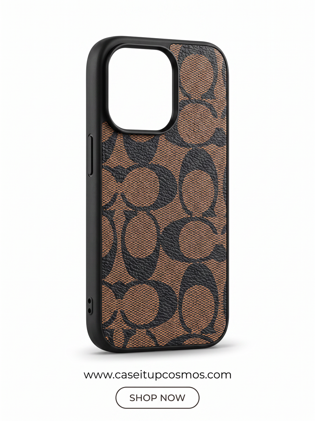 Luxury Woven Jacquard Monogram Case for iPhone | Raised Lens Guard