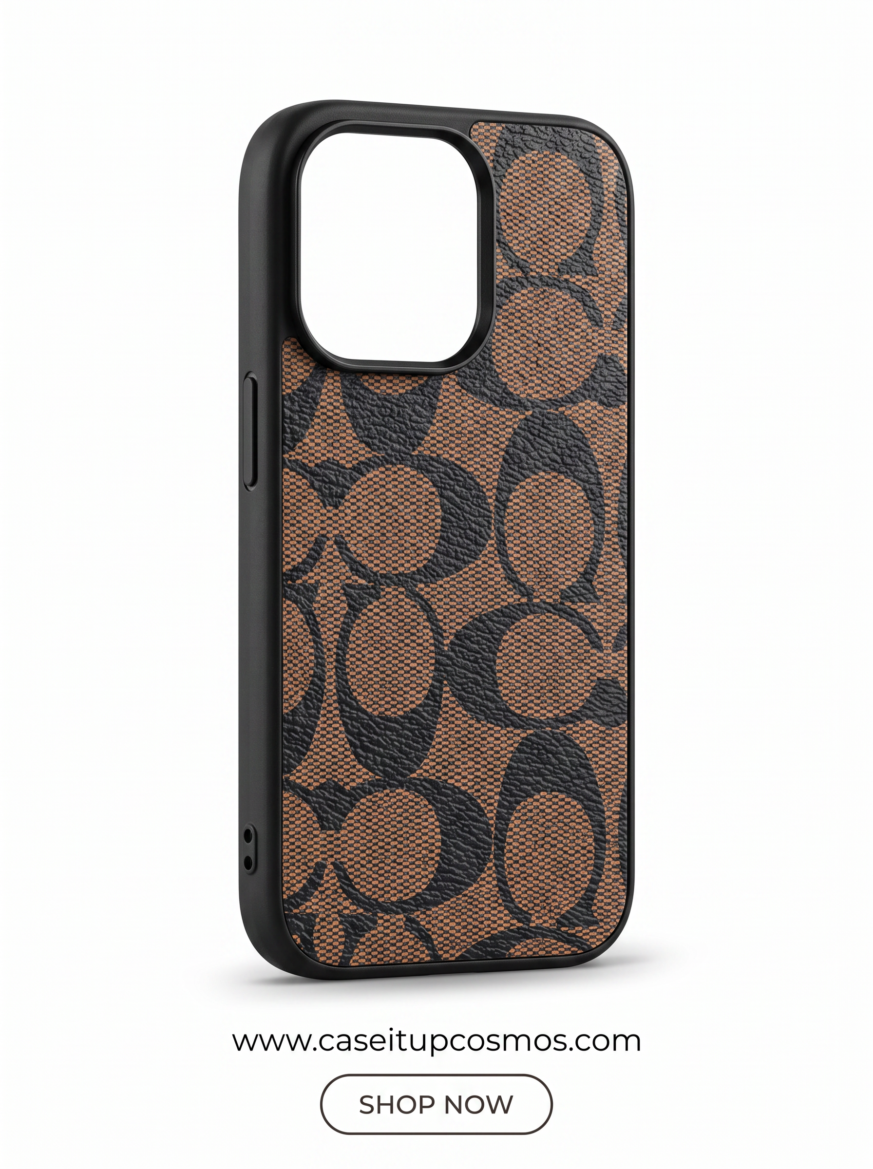 Luxury Woven Jacquard Monogram Case for iPhone | Raised Lens Guard