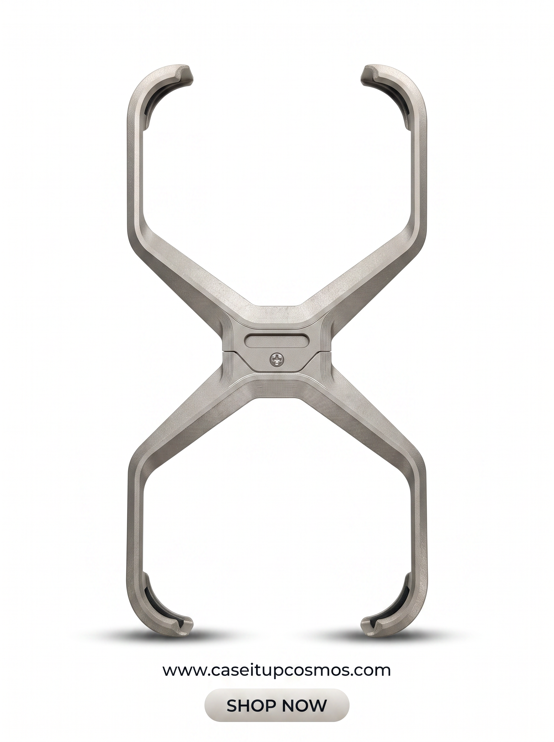 Ultra-Minimalist Mechanical X-Armor Metal Case for iPhone | Heat Dissipating