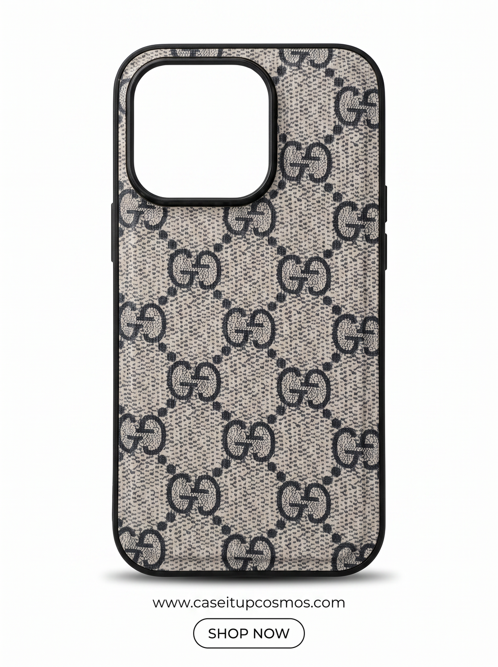 Cosmos™ GG Vintage Monogram Woven Canvas iPhone Case | Italian Luxury Style