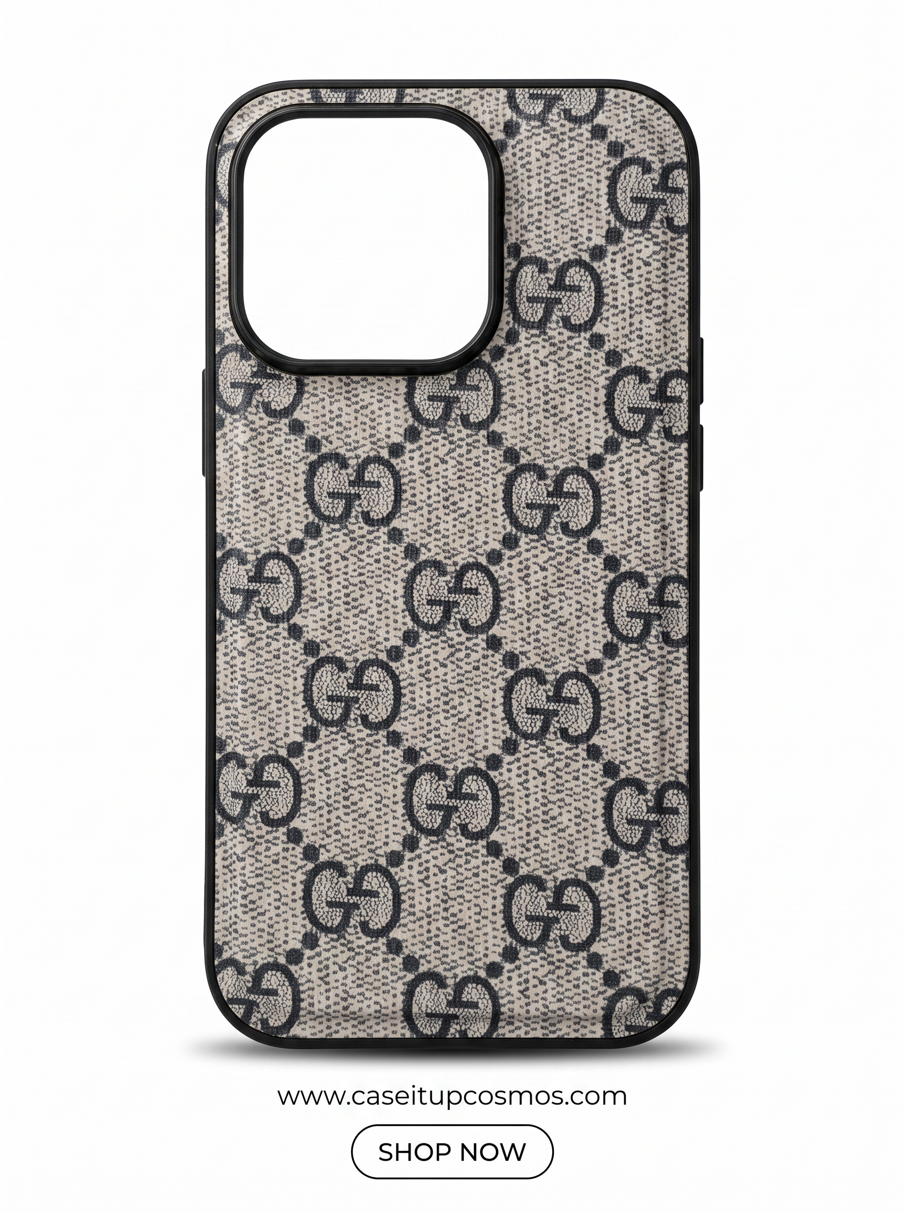 Cosmos™ GG Vintage Monogram Woven Canvas iPhone Case | Italian Luxury Style