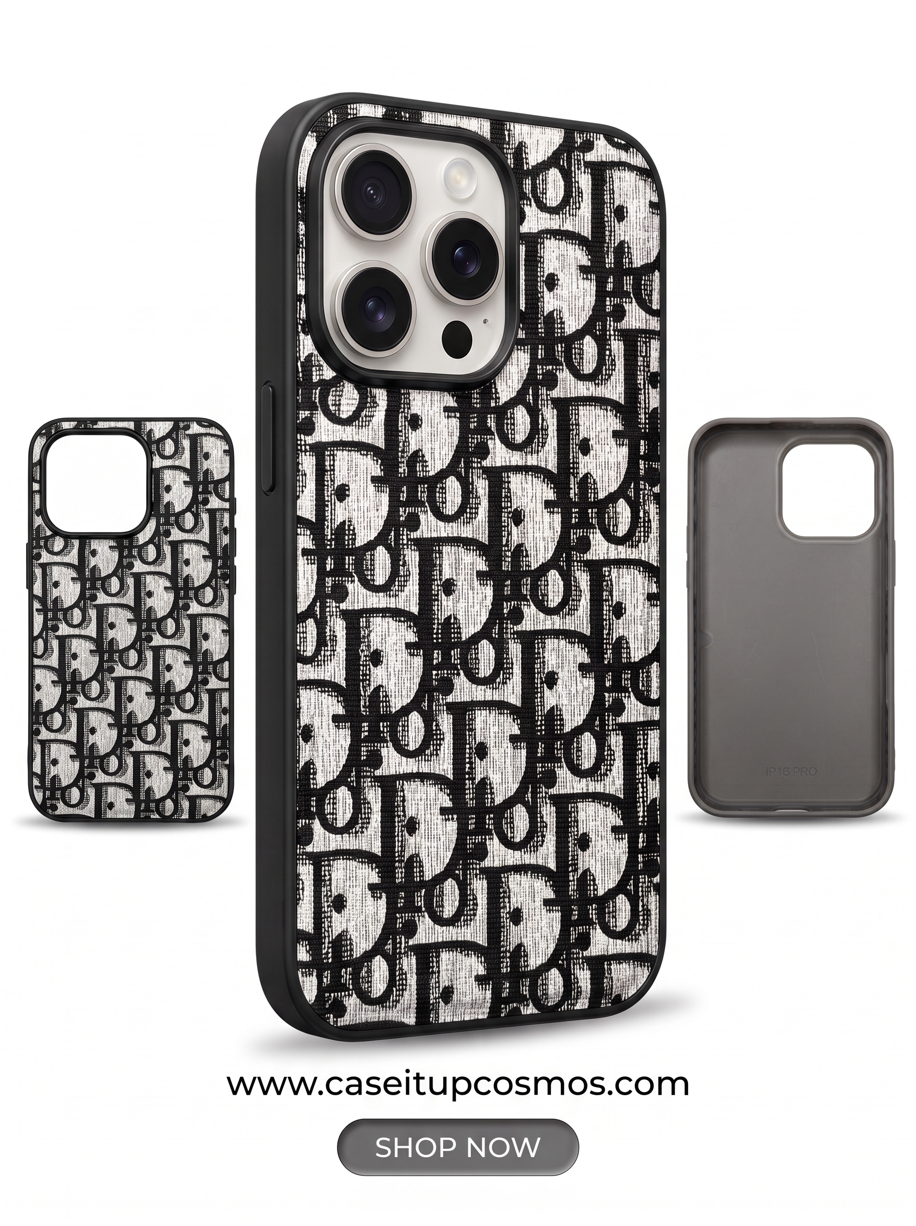 Cosmos™ Jacquard Monogram Canvas iPhone Case | Vintage Designer Style