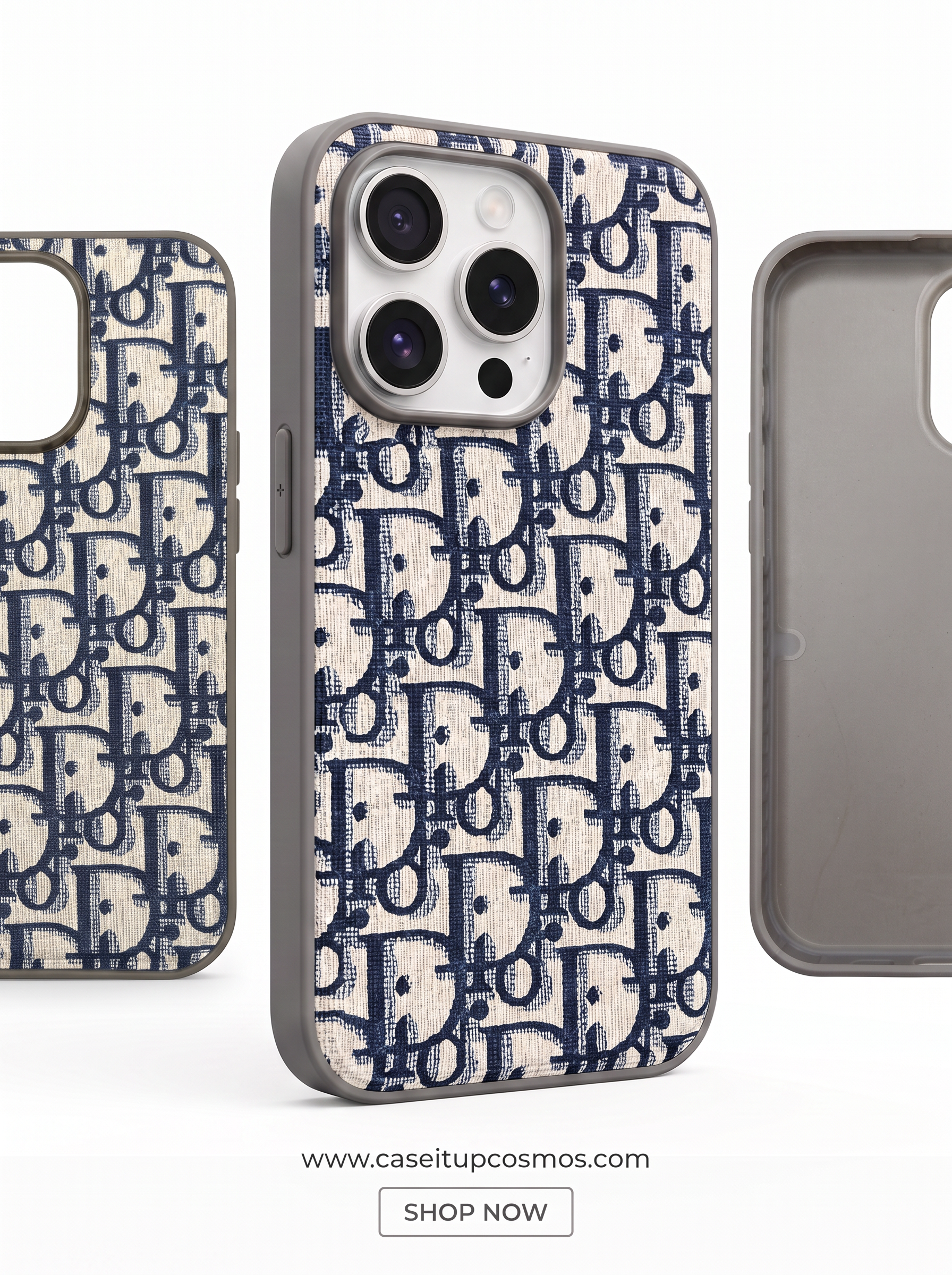Cosmos™ Jacquard Monogram Canvas iPhone Case | Vintage Designer Style