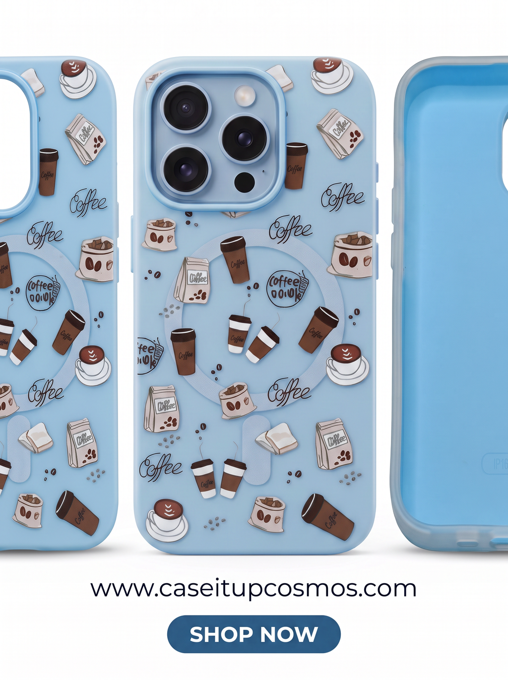 Cosmos™ MagSafe Cute Print Case for iPhone | Hello Kitty & Coffee Editions