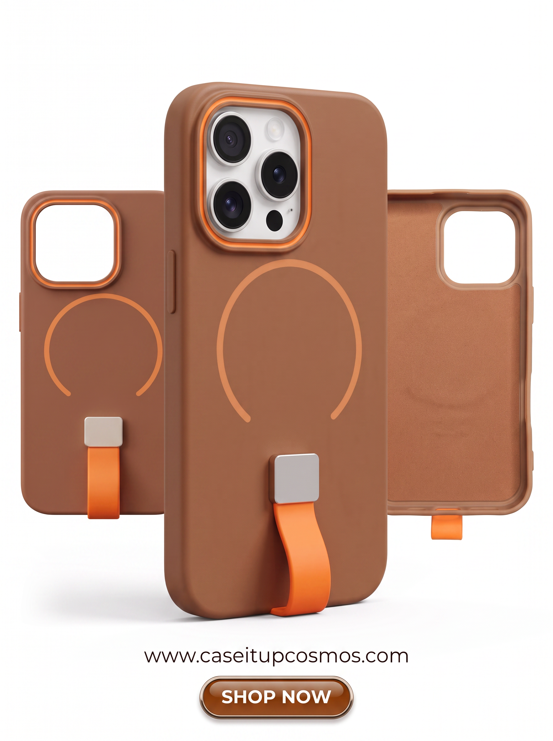 Cosmos™ Active Strap MagSafe Case for iPhone | Built-In Grip & Kickstand