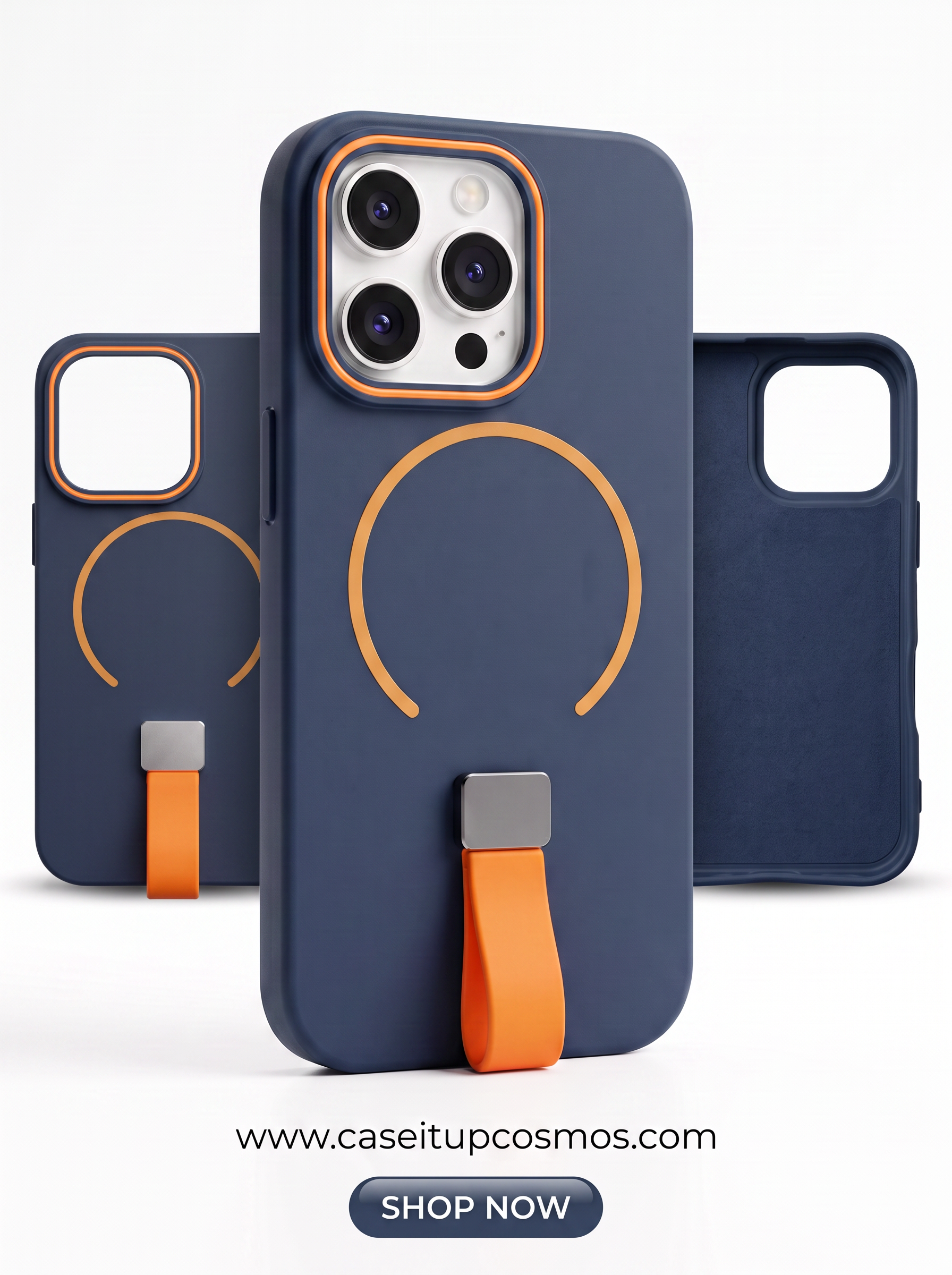 Cosmos™ Active Strap MagSafe Case for iPhone | Built-In Grip & Kickstand