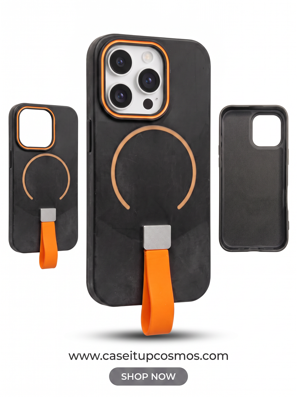 Cosmos™ Active Strap MagSafe Case for iPhone | Built-In Grip & Kickstand