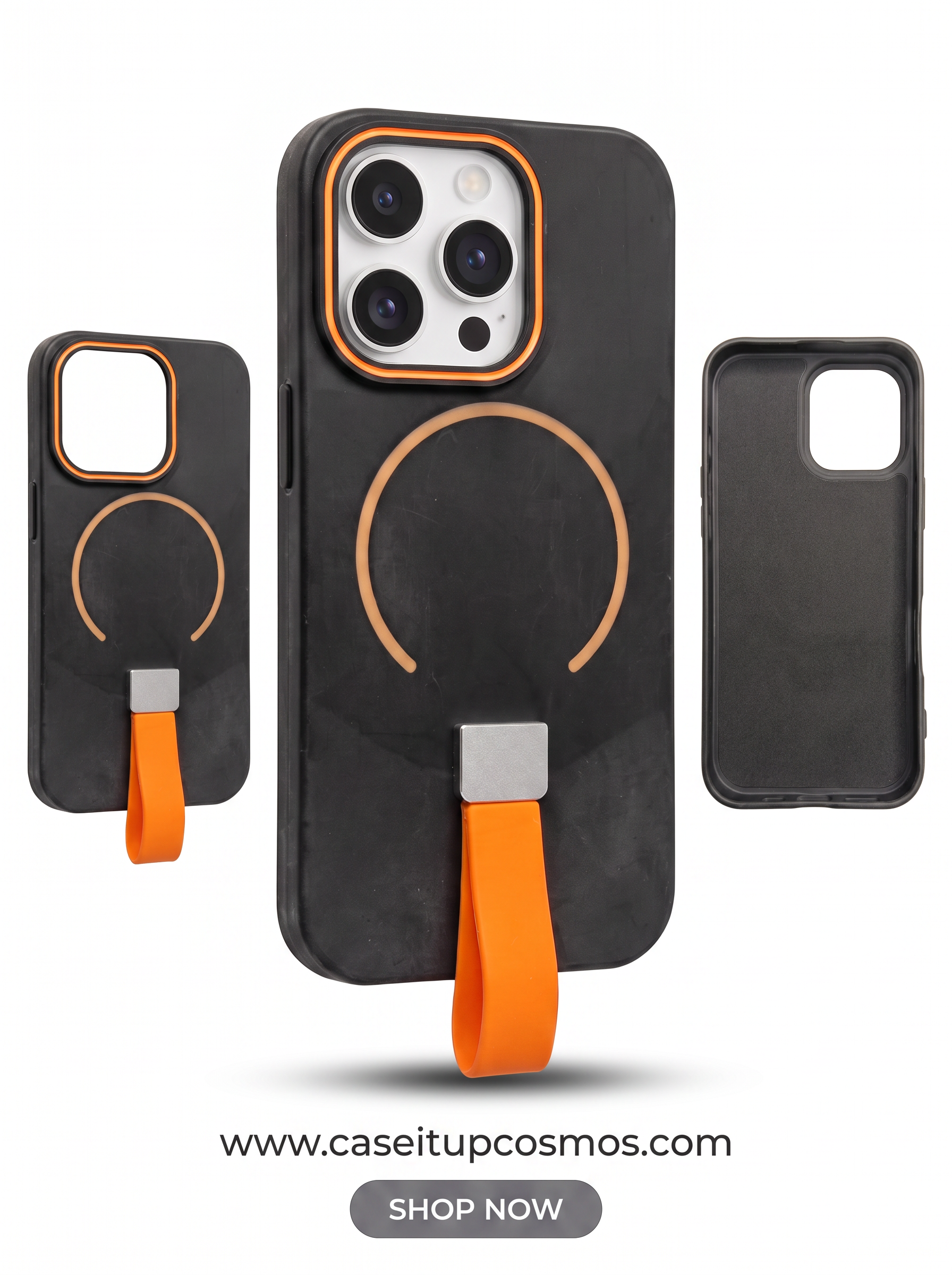 Cosmos™ Active Strap MagSafe Case for iPhone | Built-In Grip & Kickstand